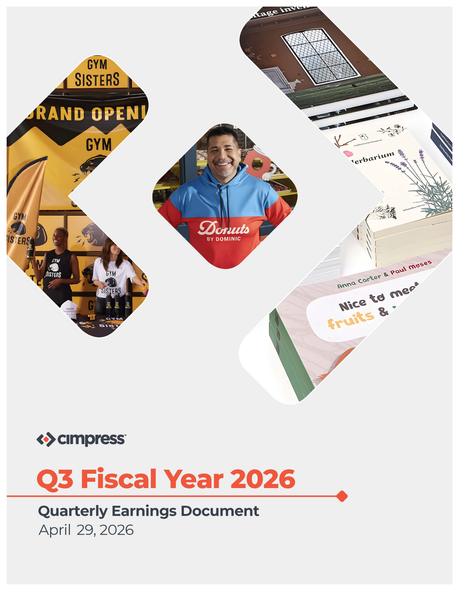 Cimpress' Q3 2026 Press Release