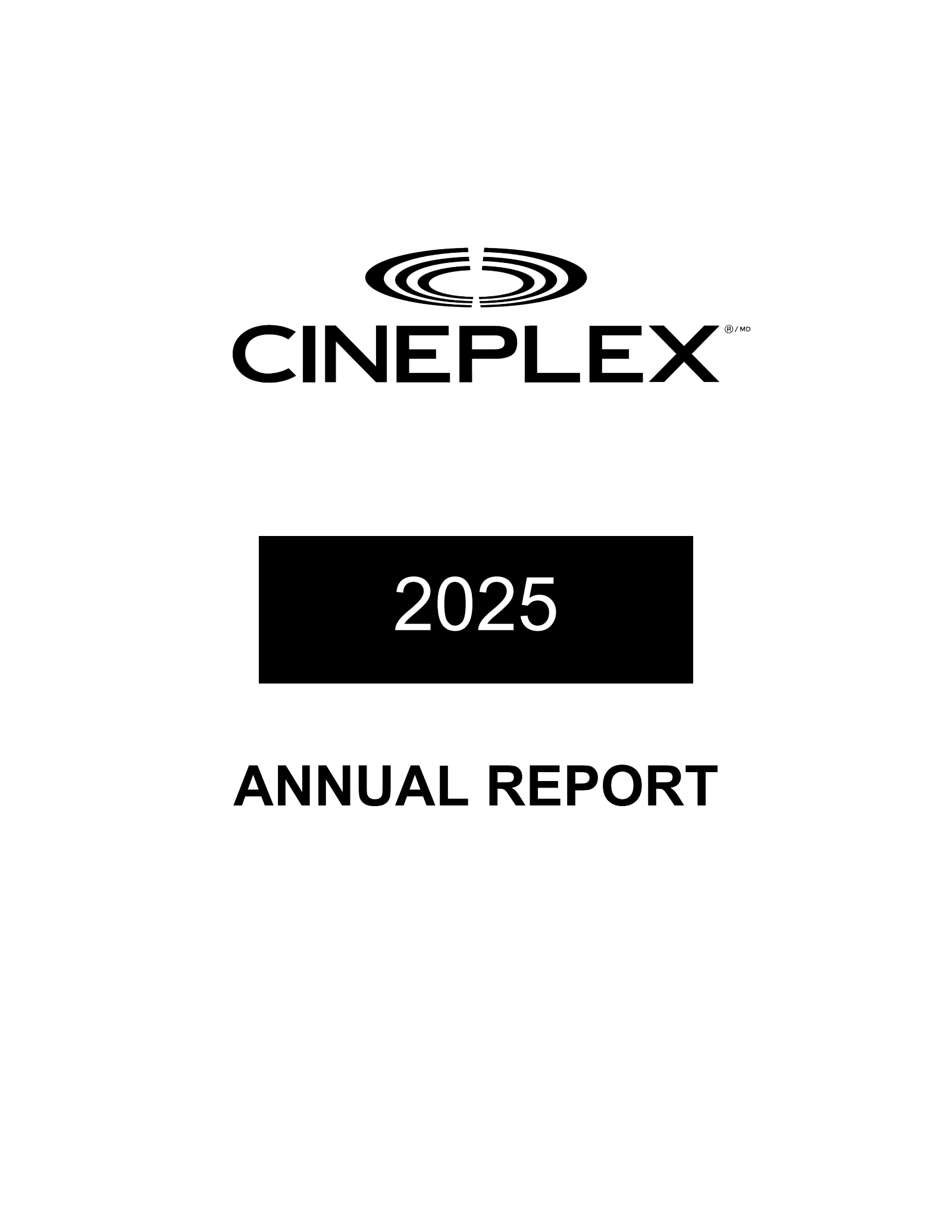 Cineplex's Q4 2025 Annual report