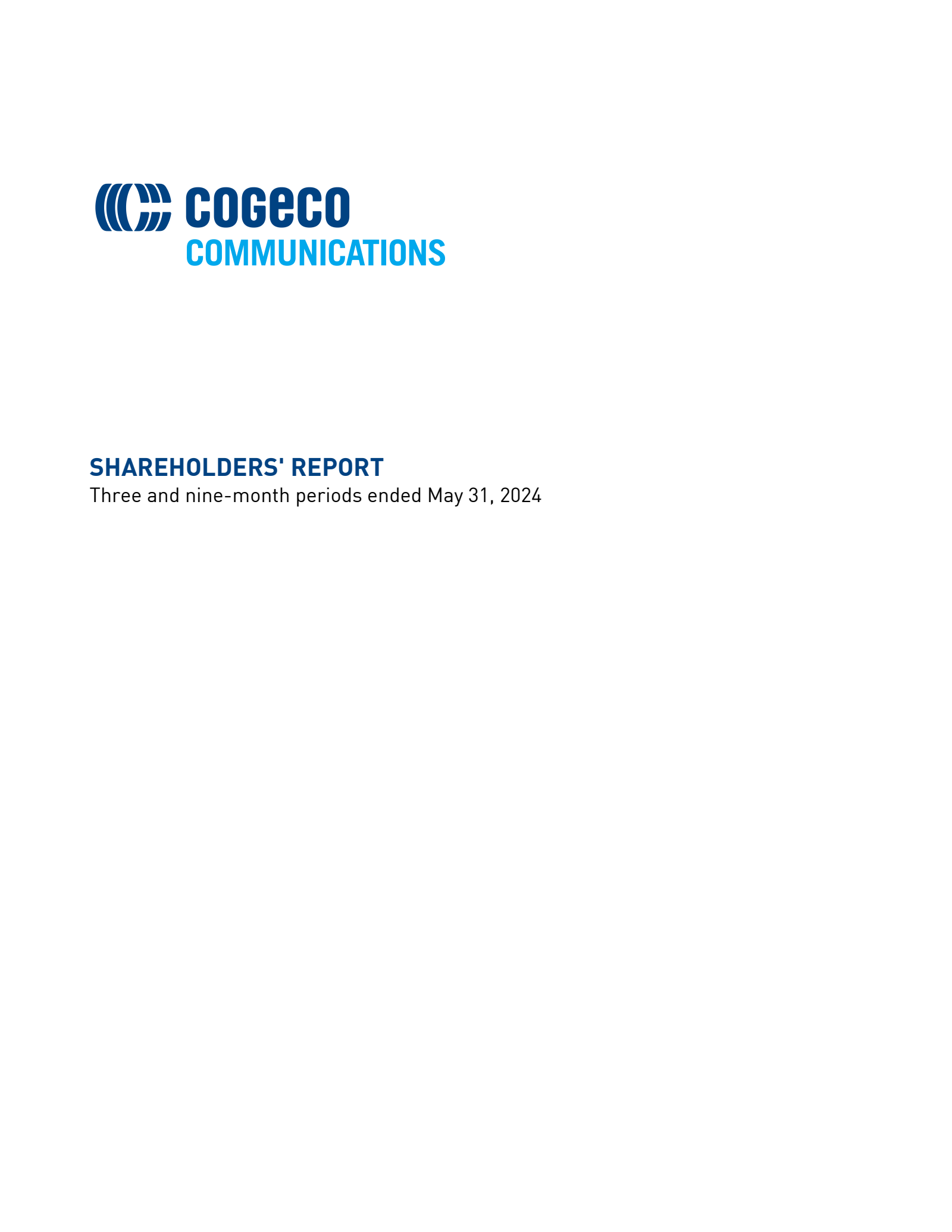 Cogeco Communications' Q3 2024 Interim report