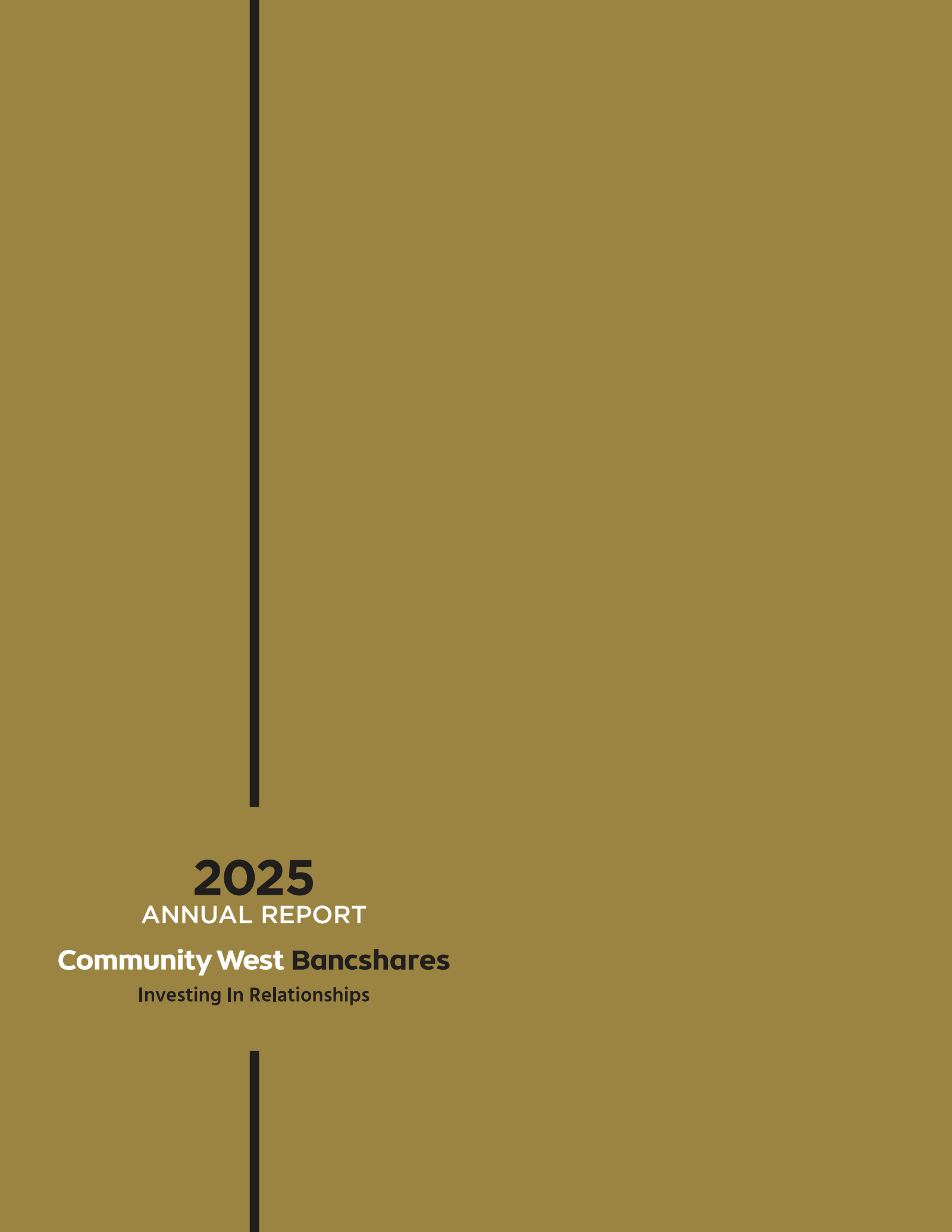 Community West Bancshares' Q4 2025 Annual report