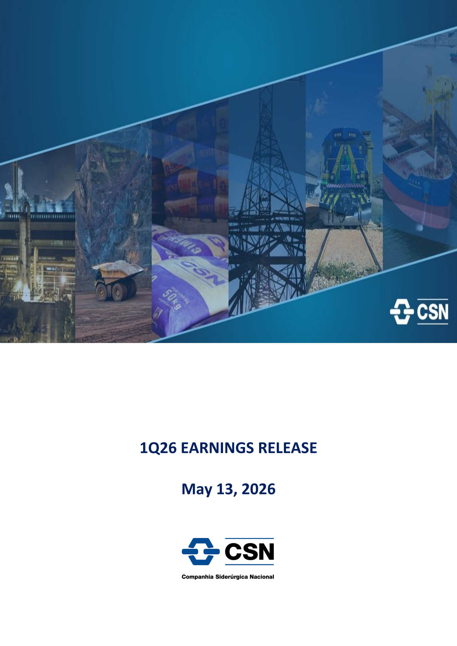 National Steel's Q1 2026 Press Release