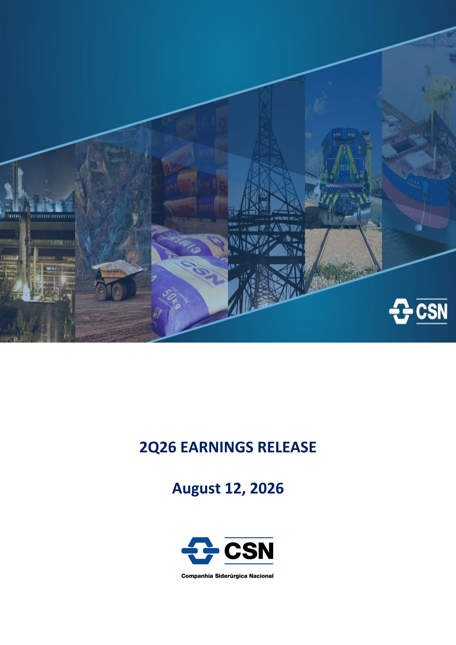 National Steel's Q2 2026 Press Release