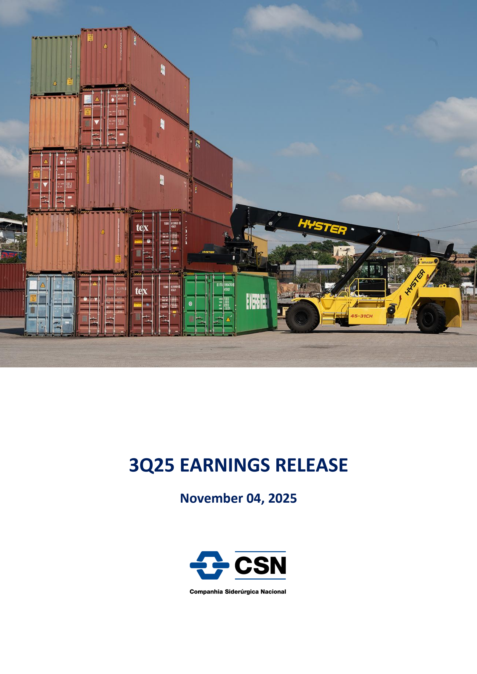 National Steel's Q3 2025 Earnings Release