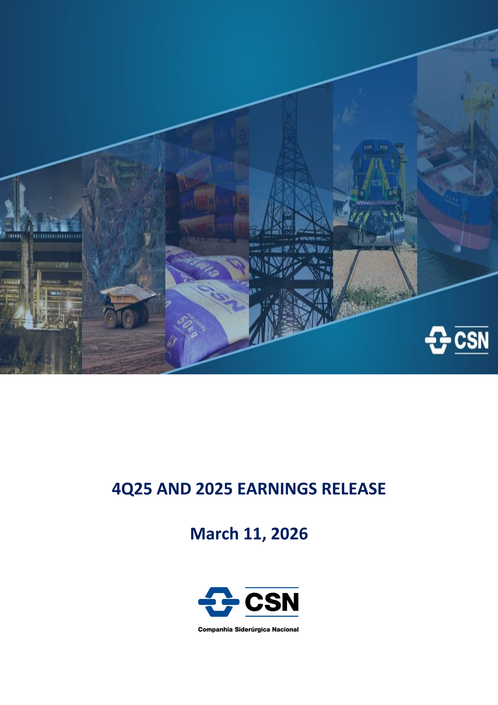 National Steel's Q4 2025 Press Release