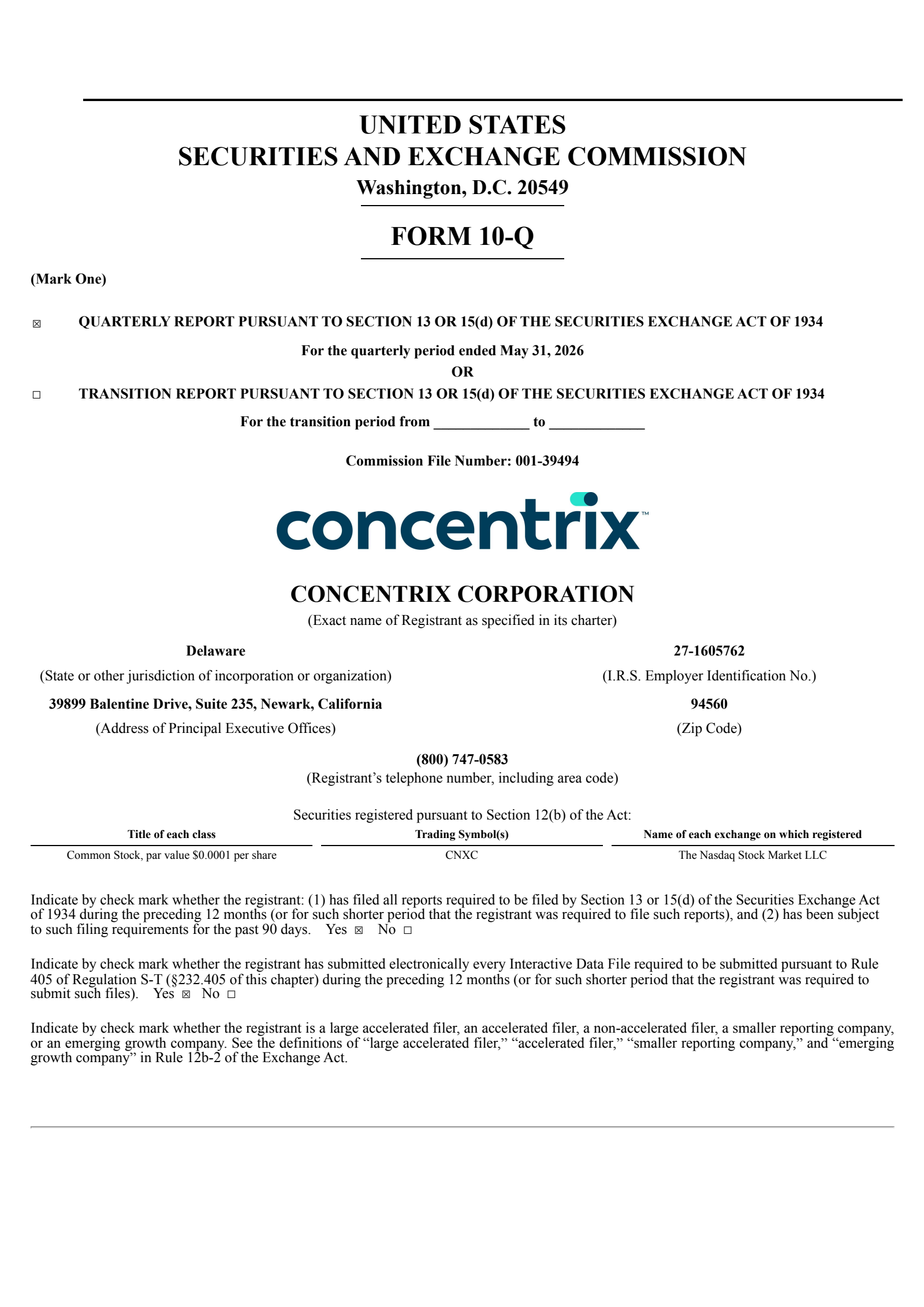 Concentrix's Q2 2026 Quarterly report