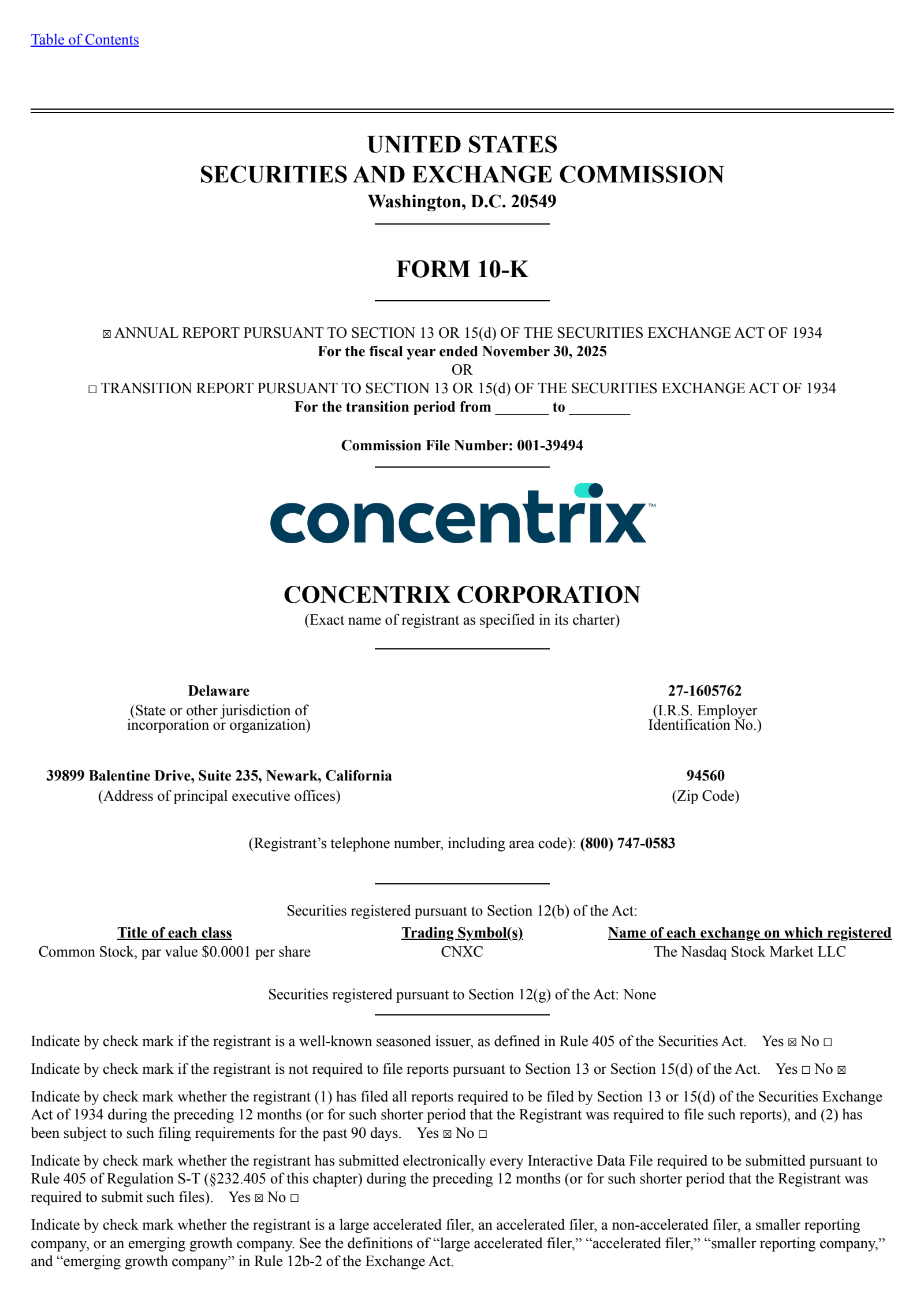 Concentrix's Q4 2025 Annual report