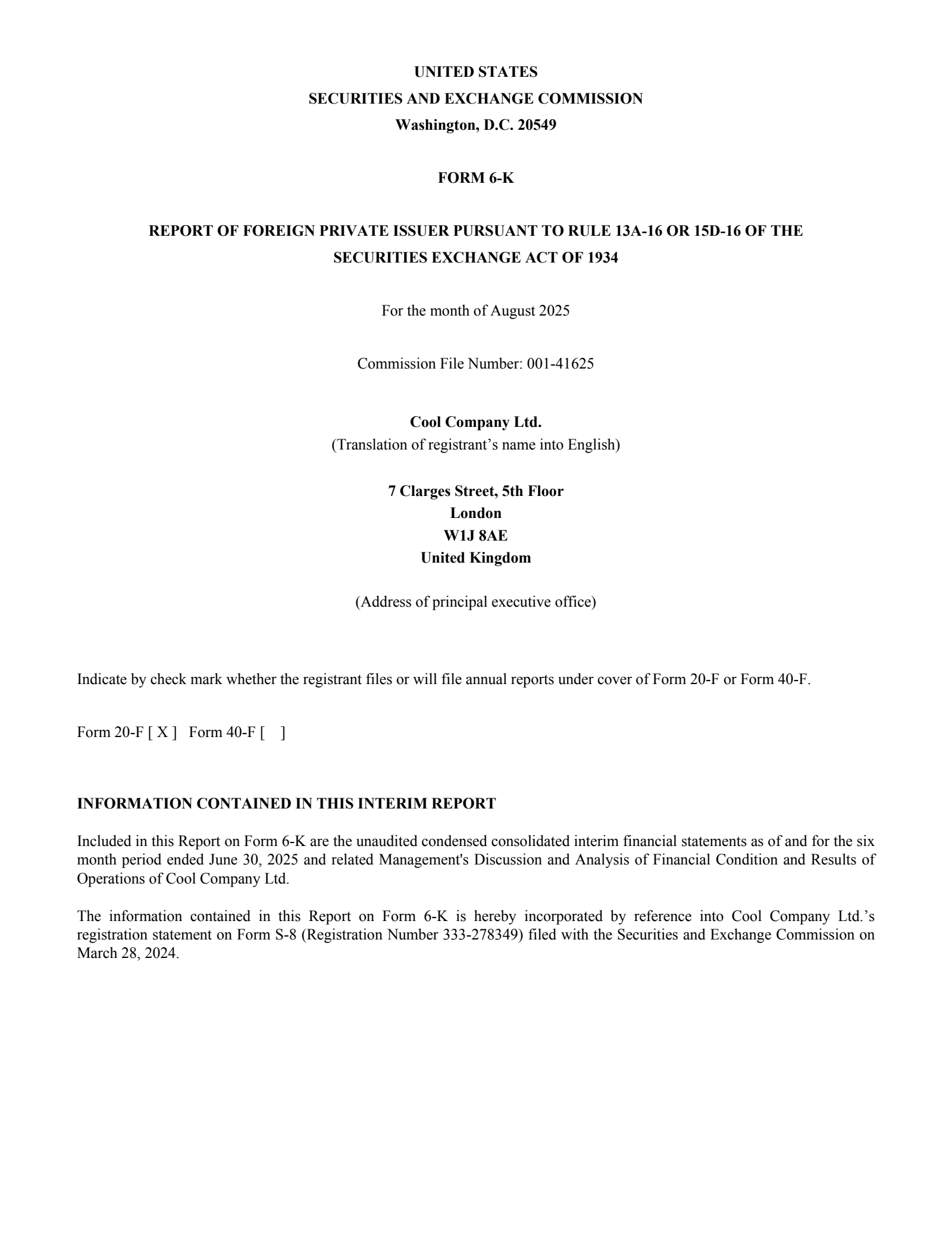 Cool's Q2 2025 Interim report
