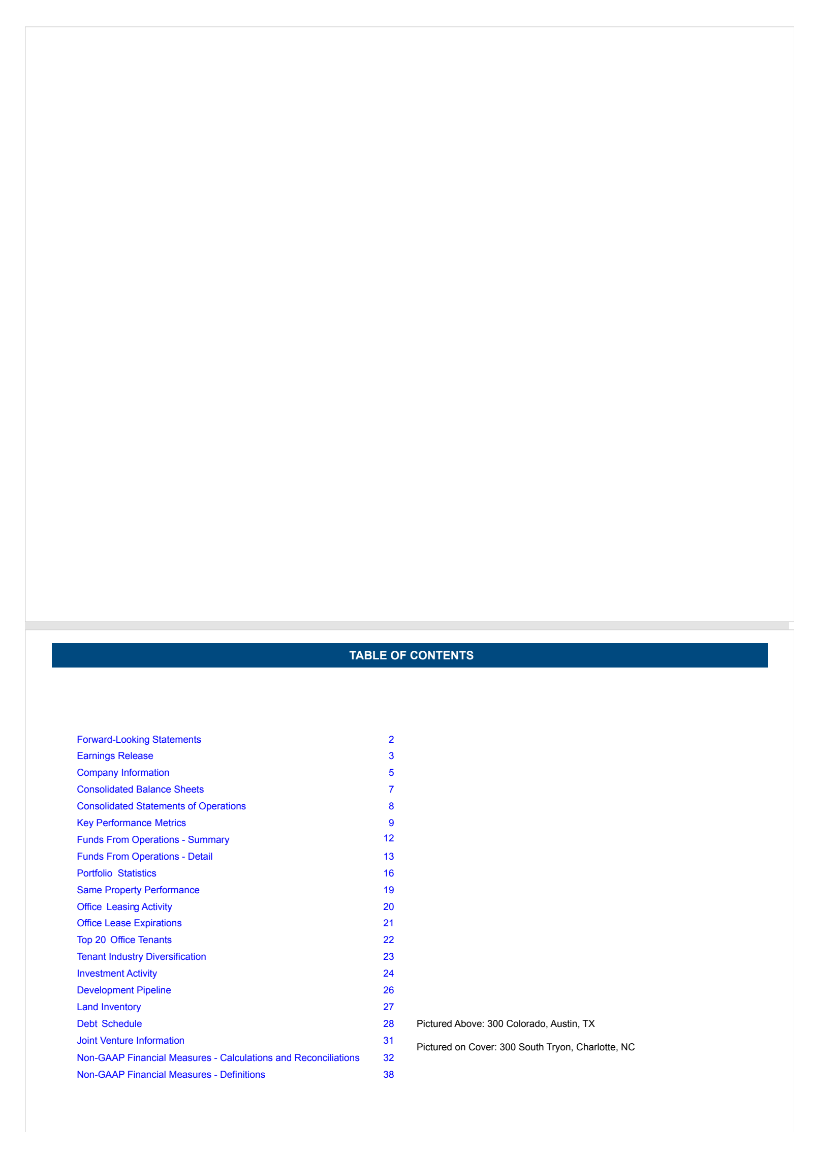 Cousins Properties' Q1 2026 Press Release