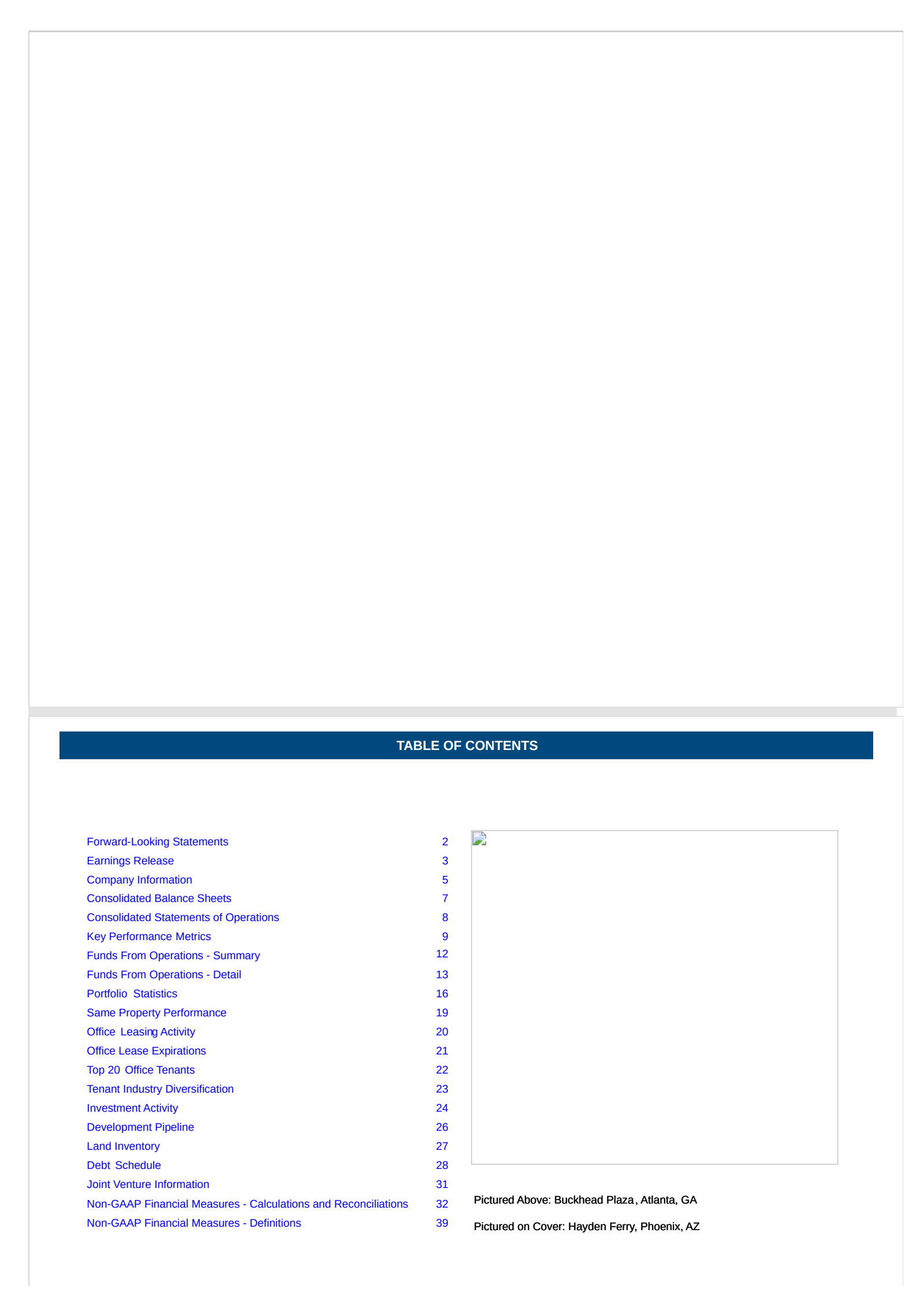 Cousins Properties' Q3 2025 Earnings Release