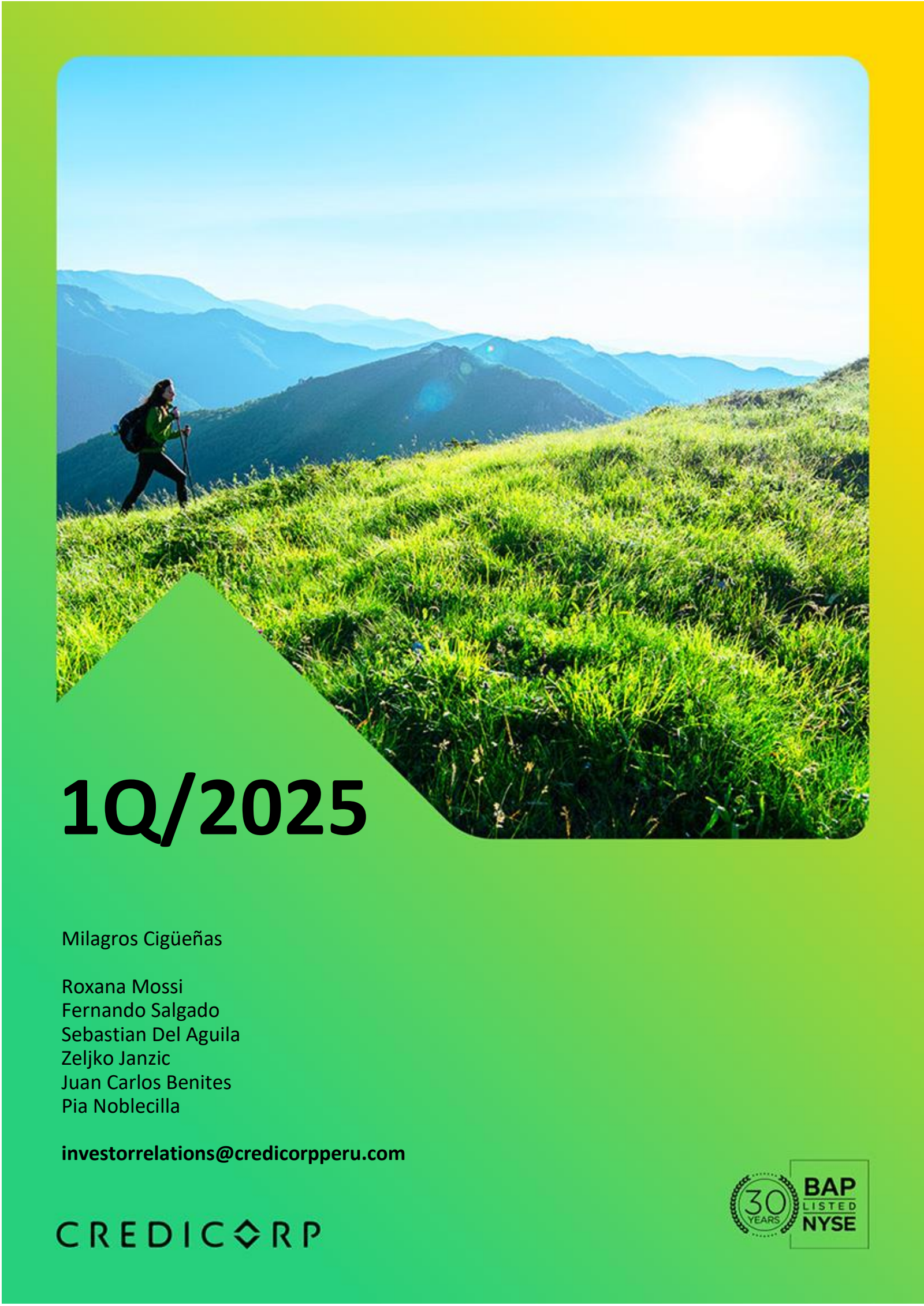 Credicorp's Q1 2025 Press Release