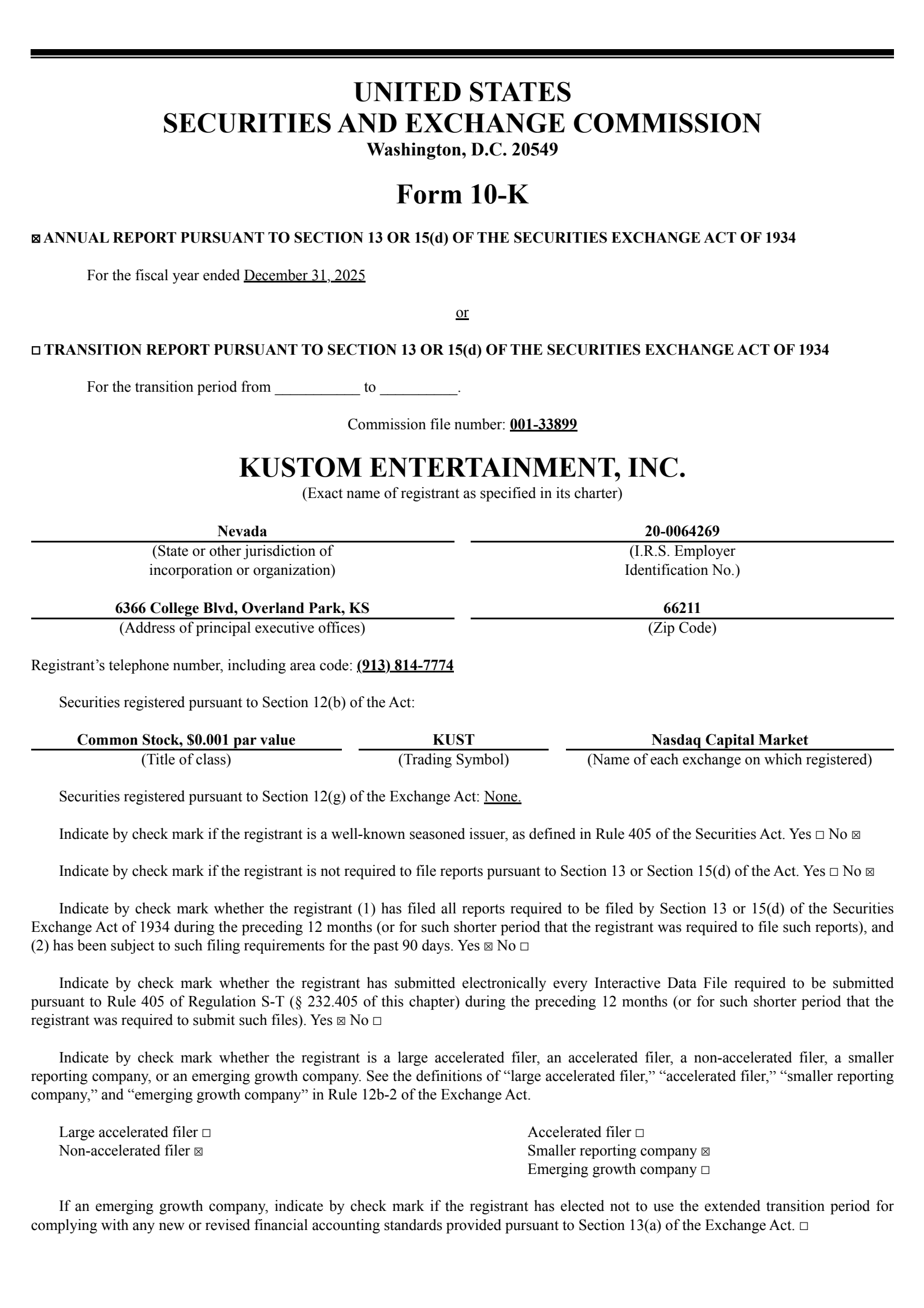 Digital Ally Inc./NV's Q4 2025 Annual report