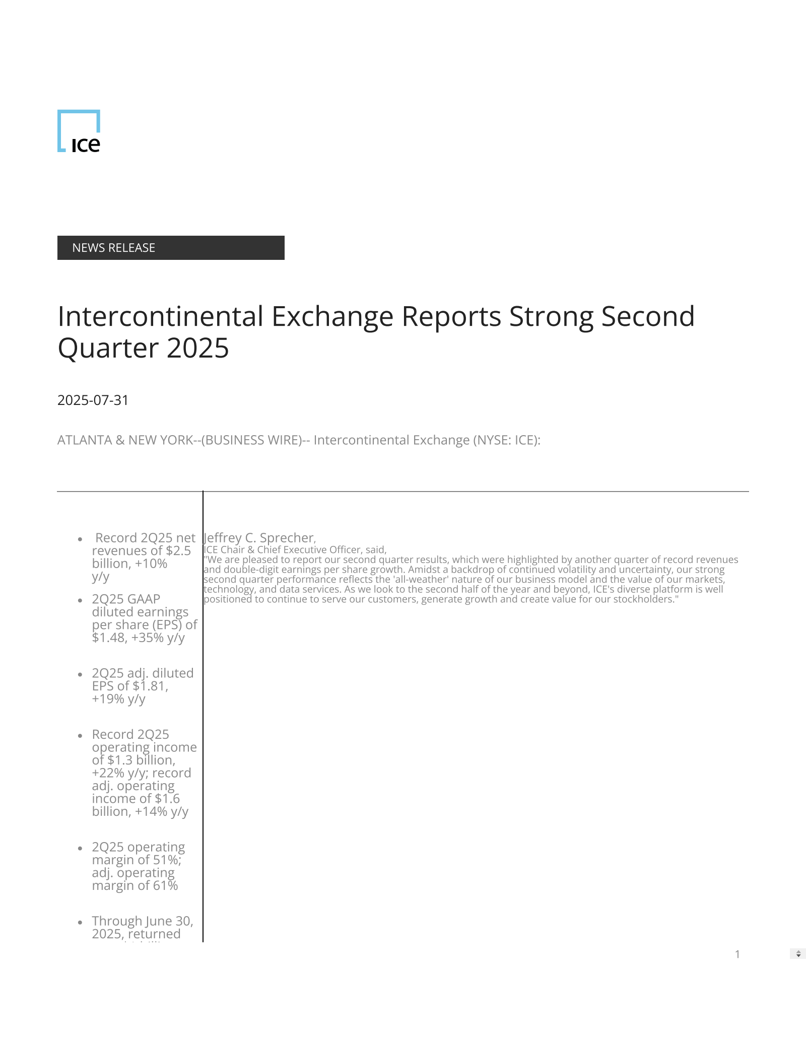 Distribution Solutions Group's Q2 2025 Press Release