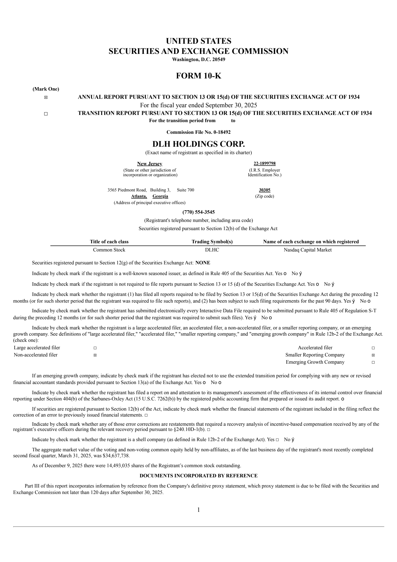 DLH's Q4 2025 Annual Report