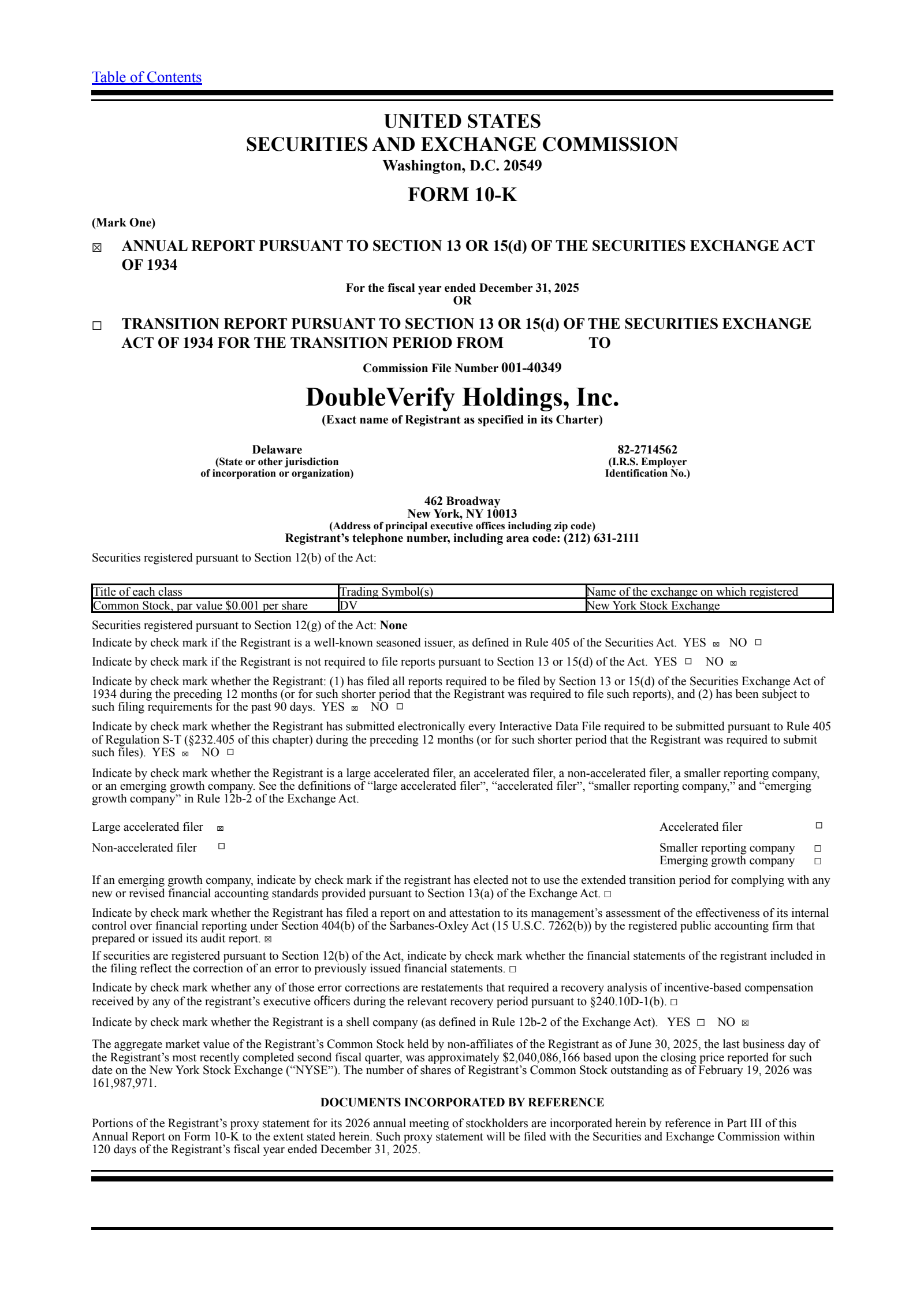 DoubleVerify's Q4 2025 Annual report