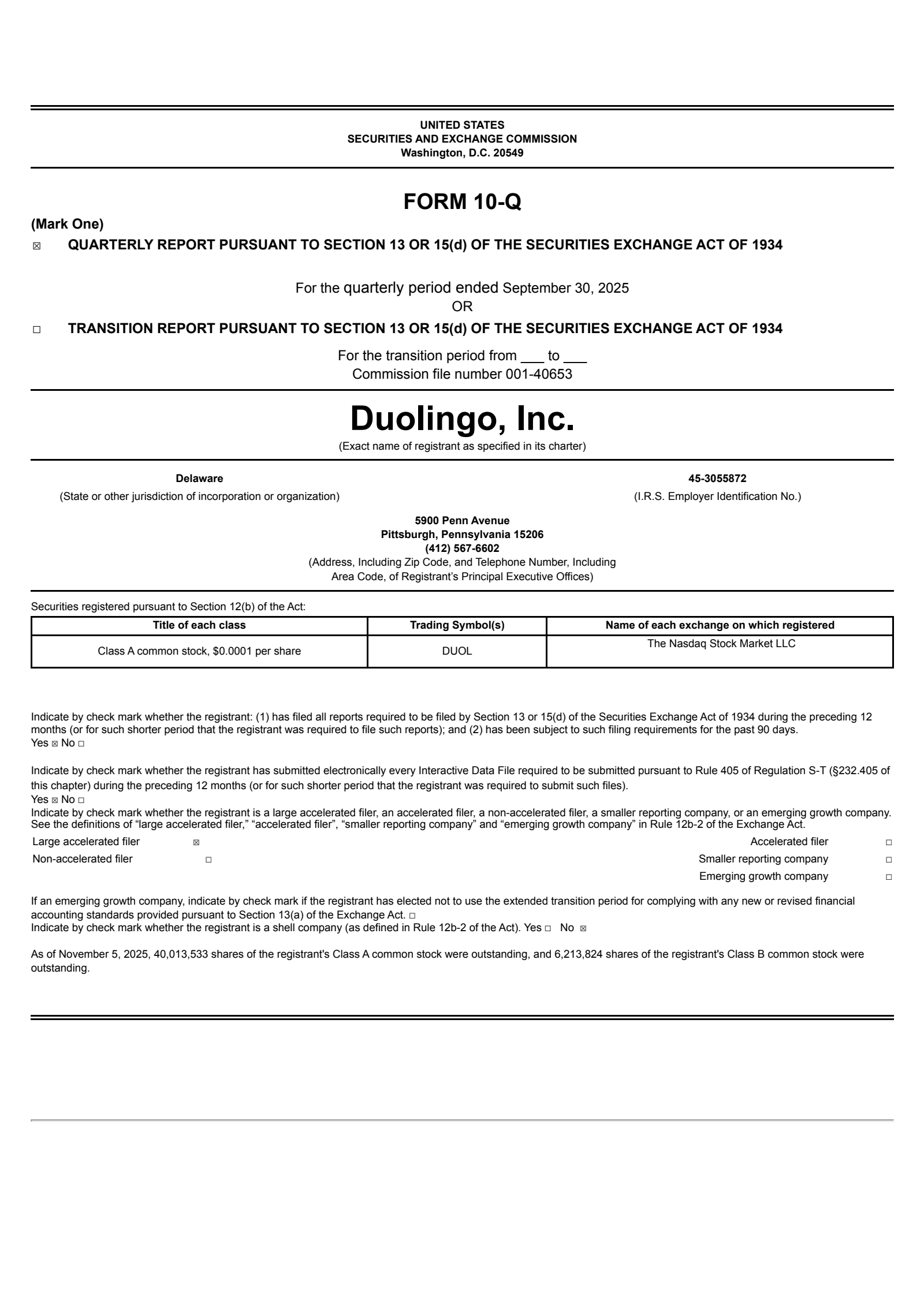 Duolingo's Q3 2025 Quarterly Report