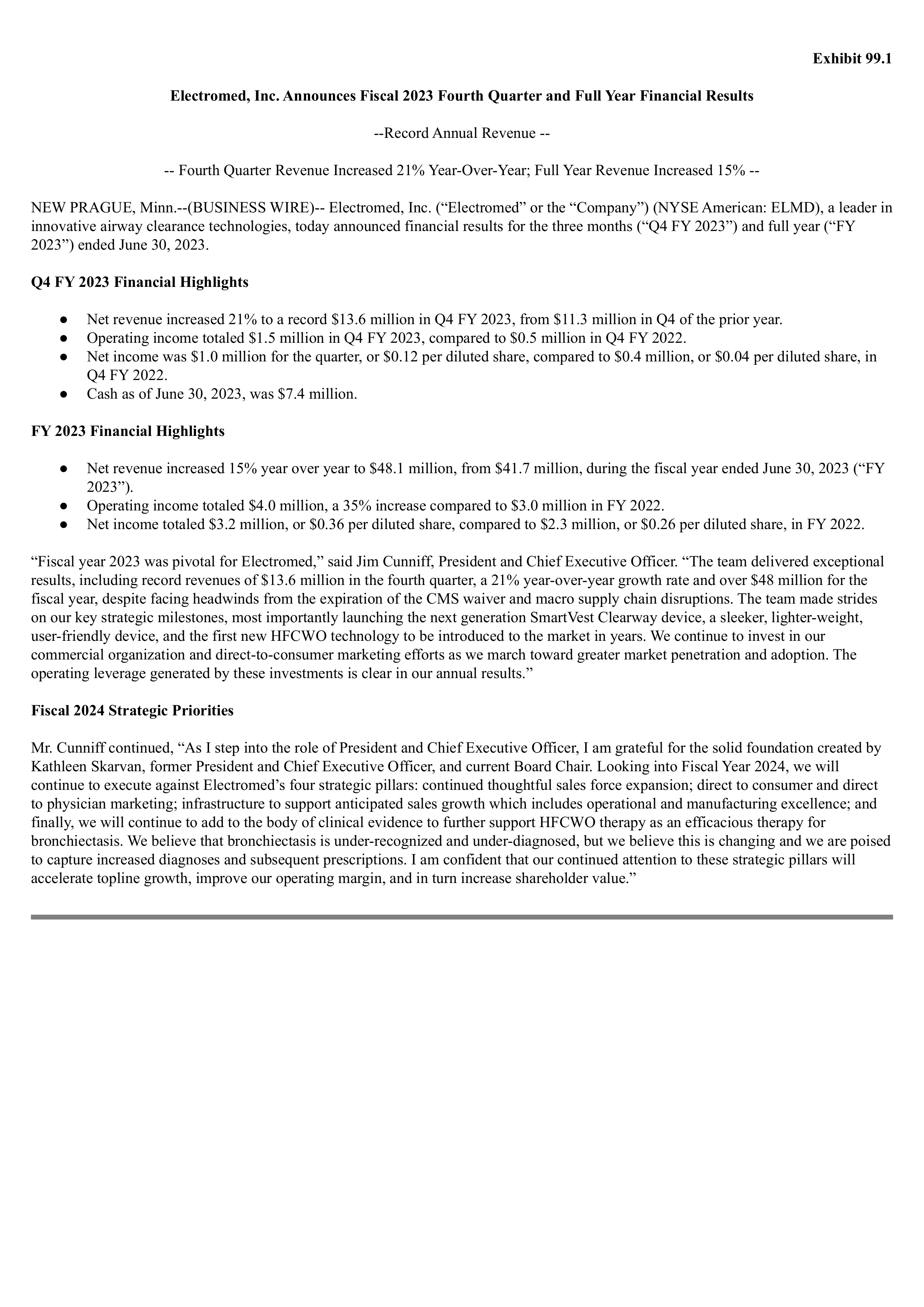 Dycom Industries' Q2 2024 Press Release