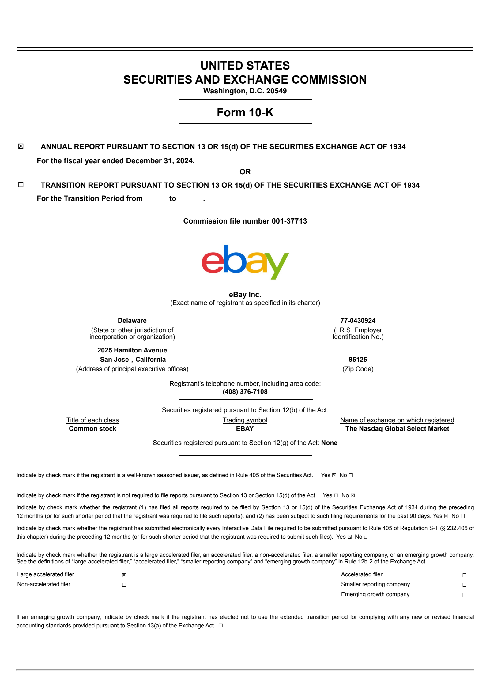 Ebay Report Example eBay (EBAY) Q4 2024 Earnings Results & Call Transcript