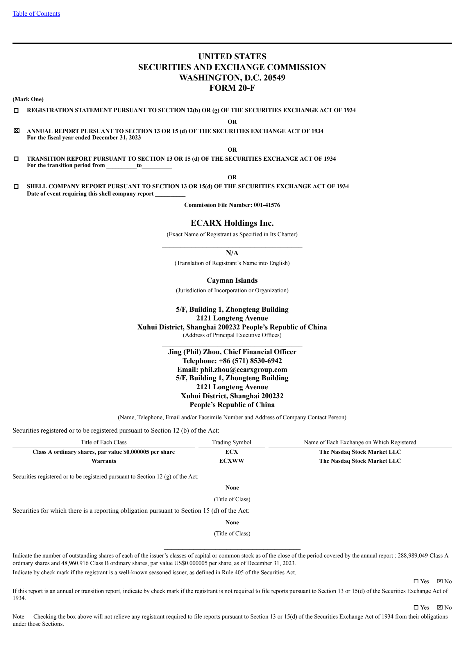 ECARX's Q4 2023 Annual Report