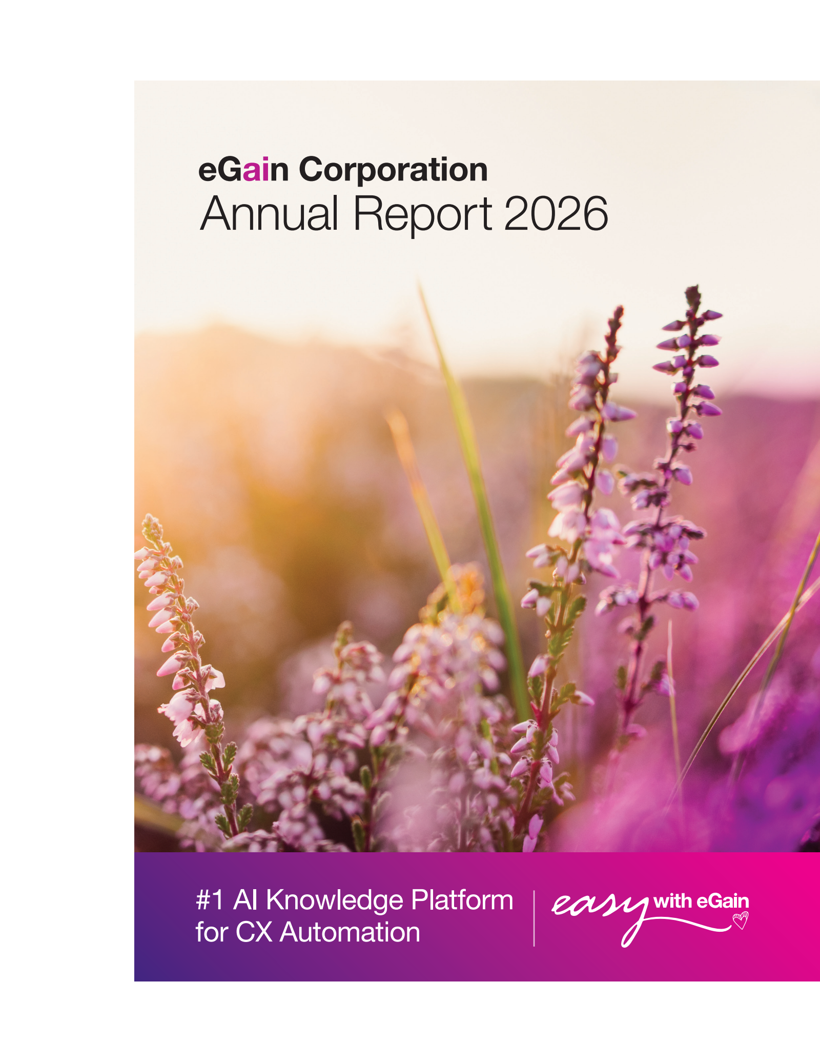 eGain's Q4 2026 Annual report