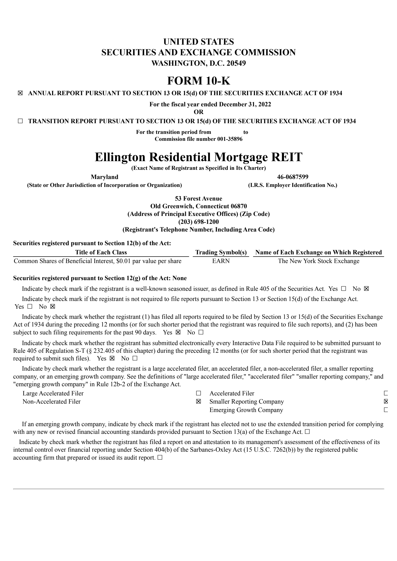 Ellington Credit's Q4 2022 Annual report