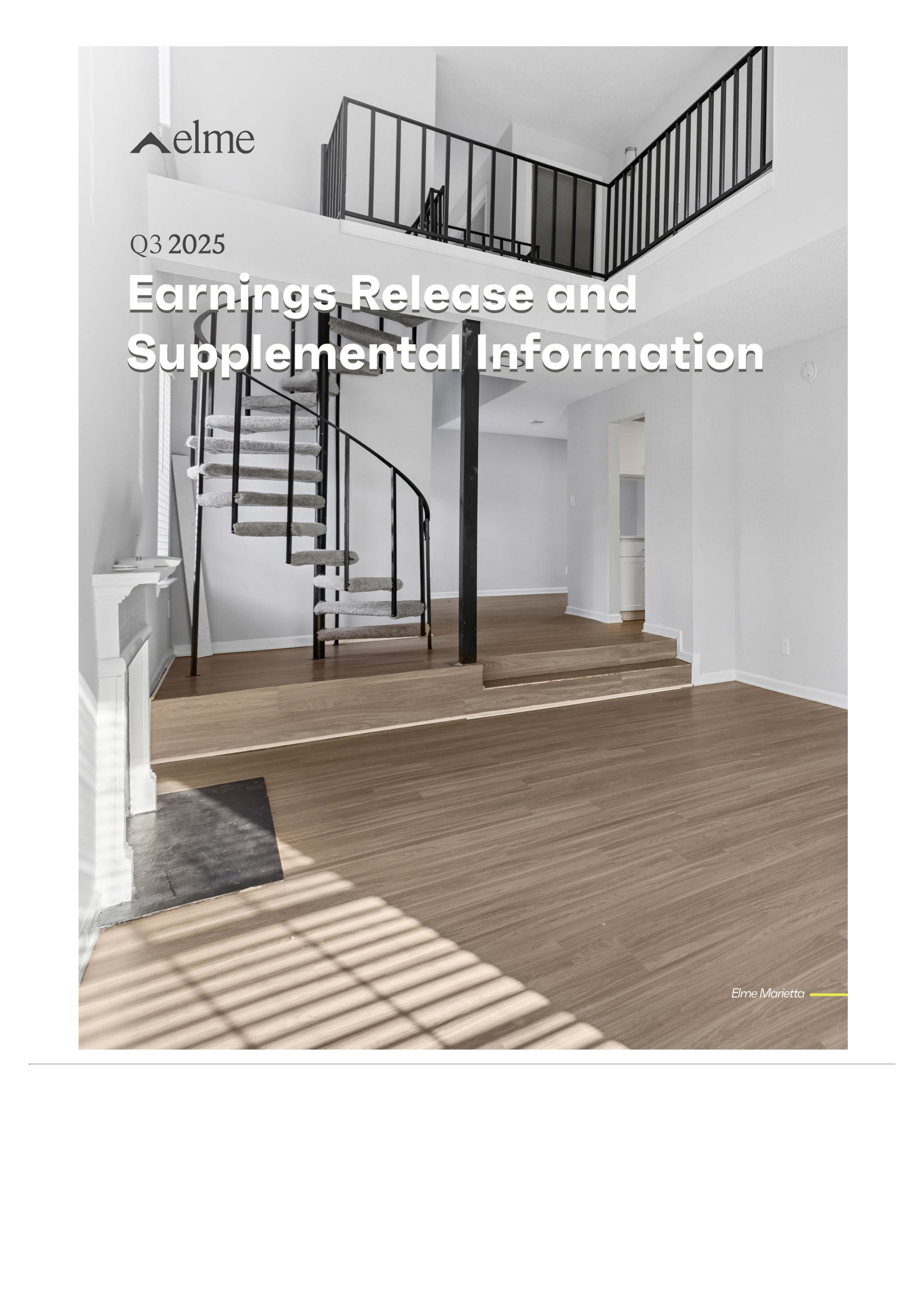 Elme Communities' Q3 2025 Earnings Release