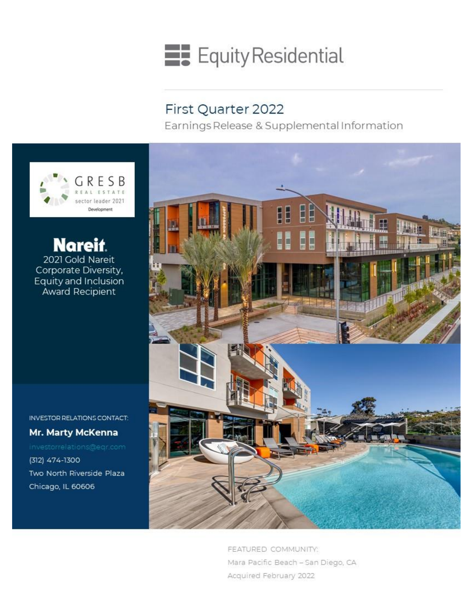 Equity Residential's Q1 2022 Earnings Release
