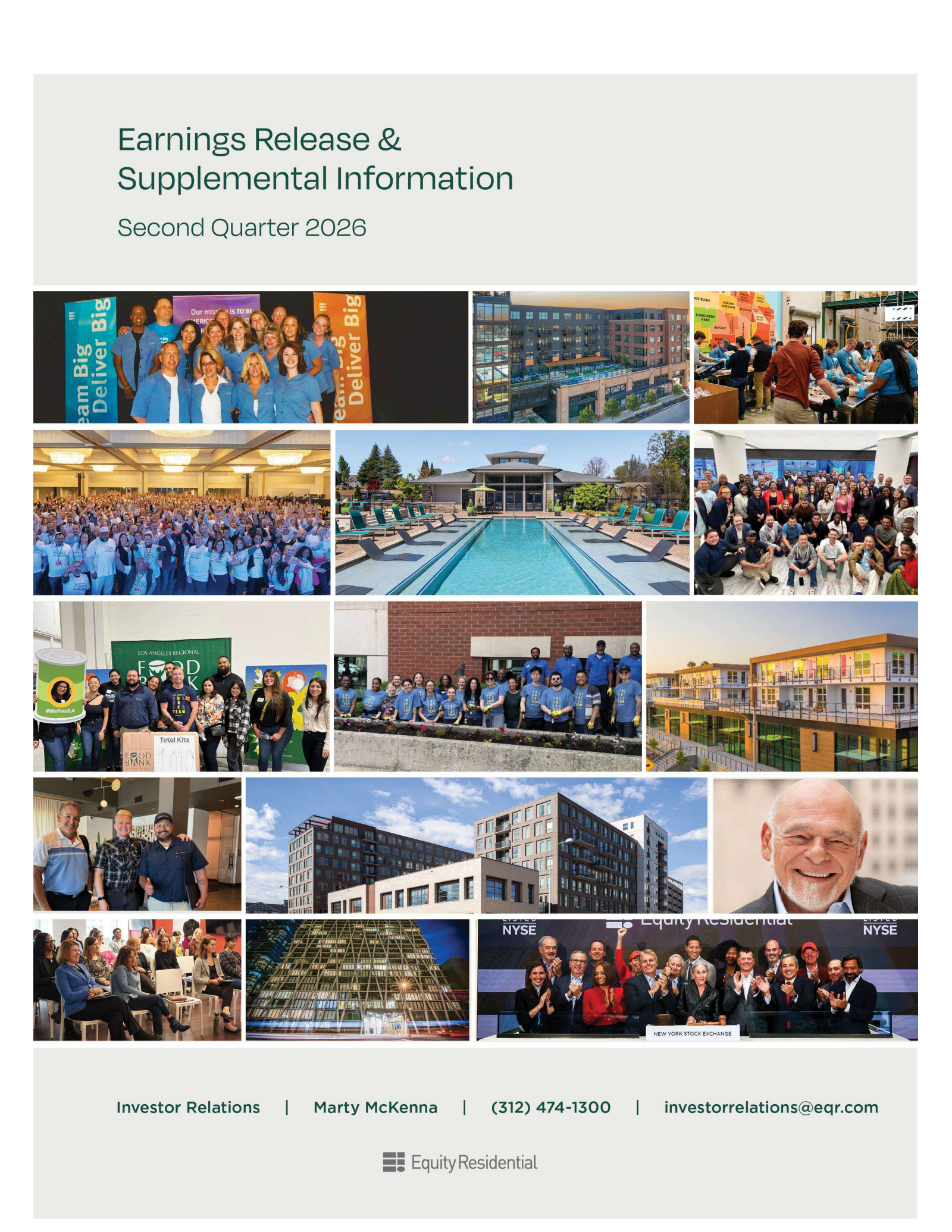 Equity Residential's Q2 2026 Press Release