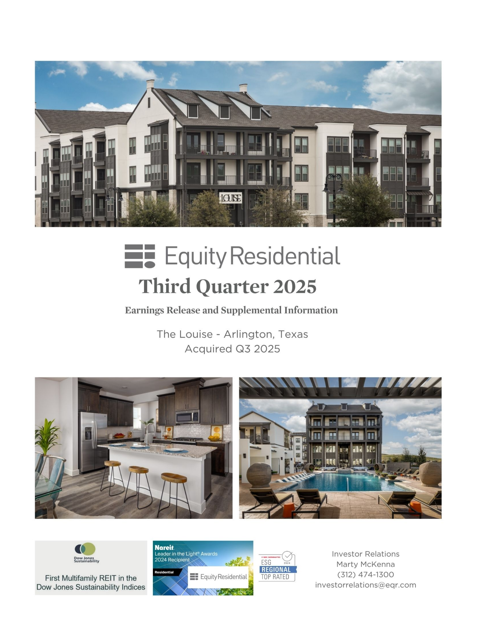 Equity Residential's Q3 2025 Earnings Release