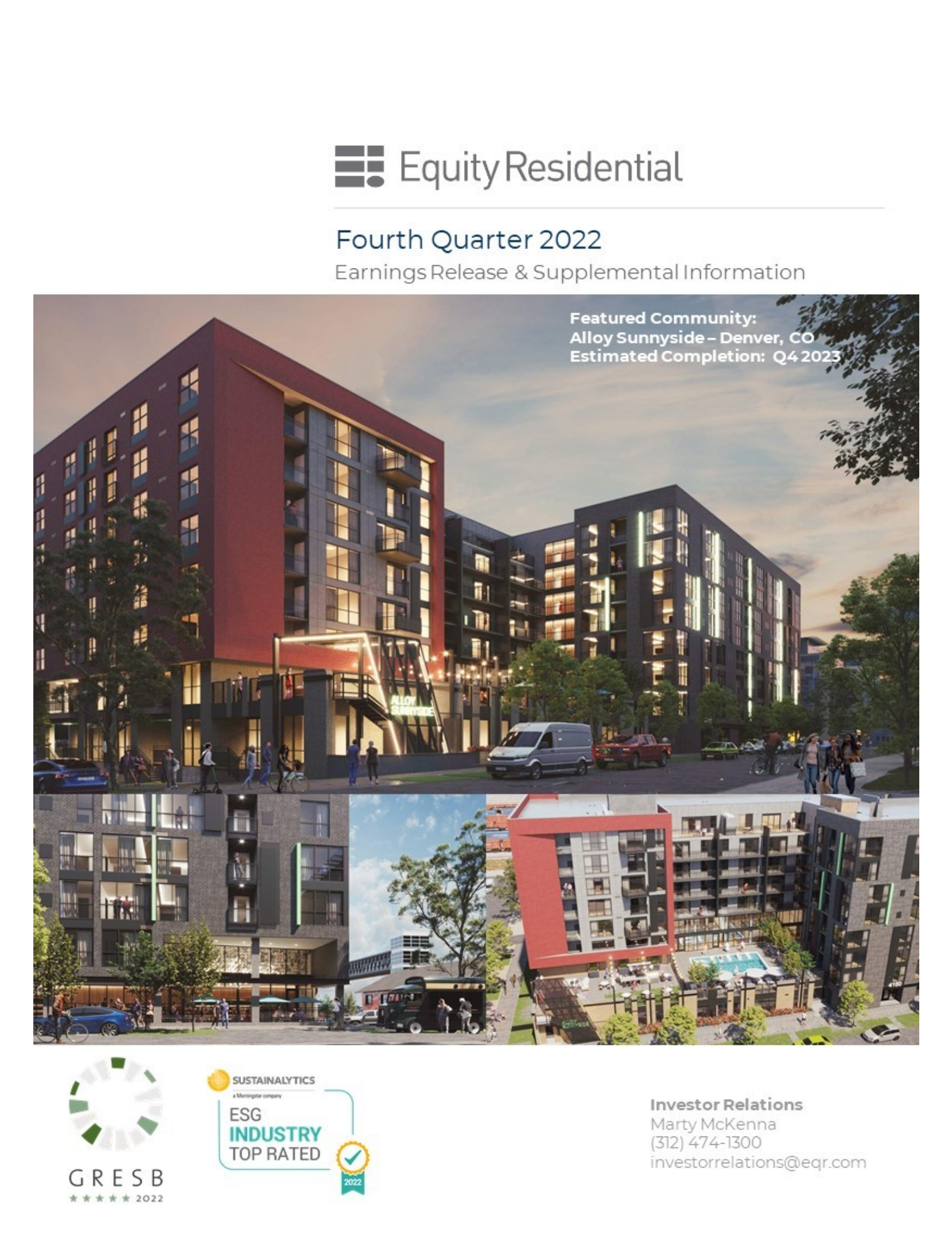 Equity Residential's Q4 2022 Earnings Release