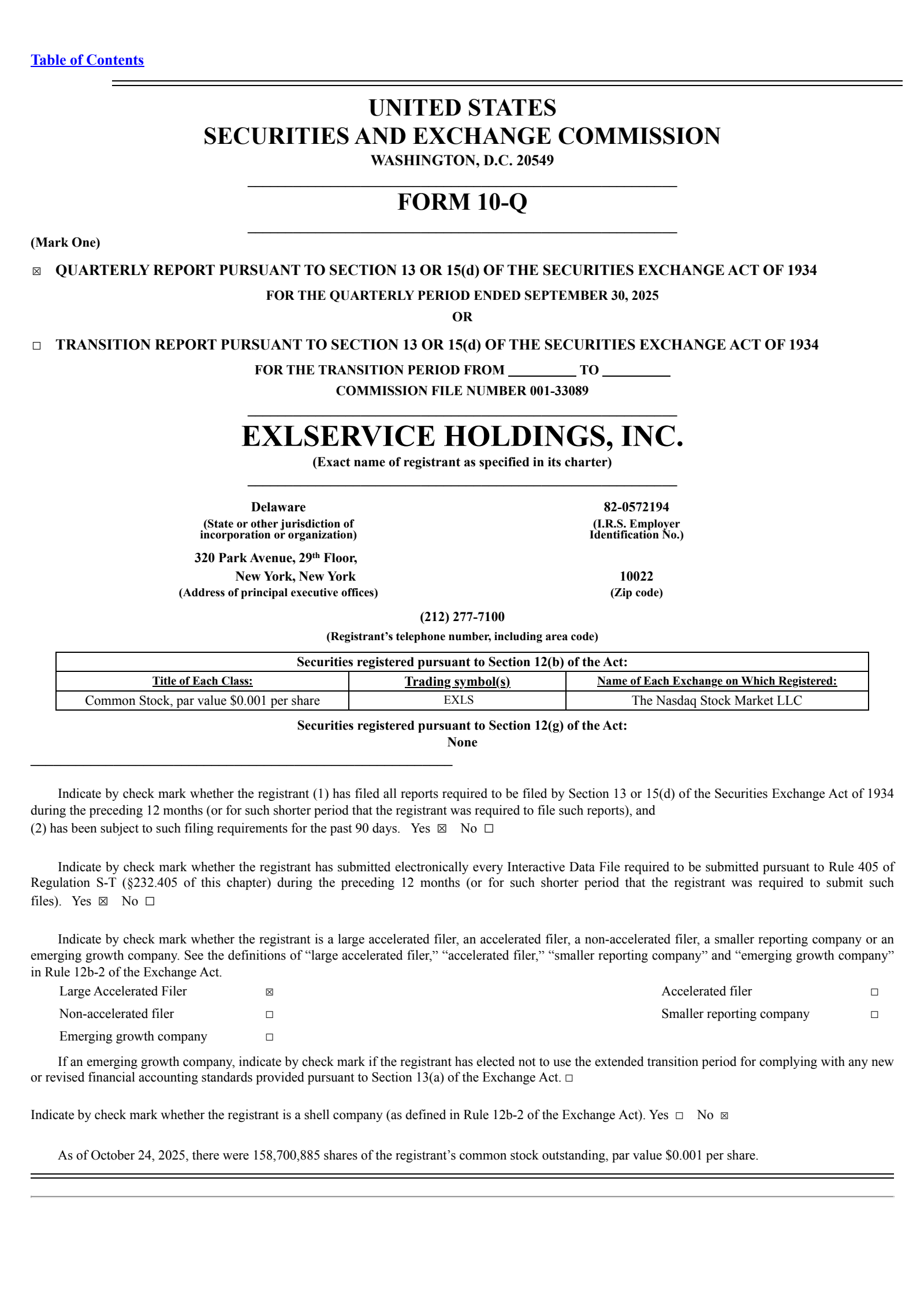 ExlService's Q3 2025 Quarterly Report