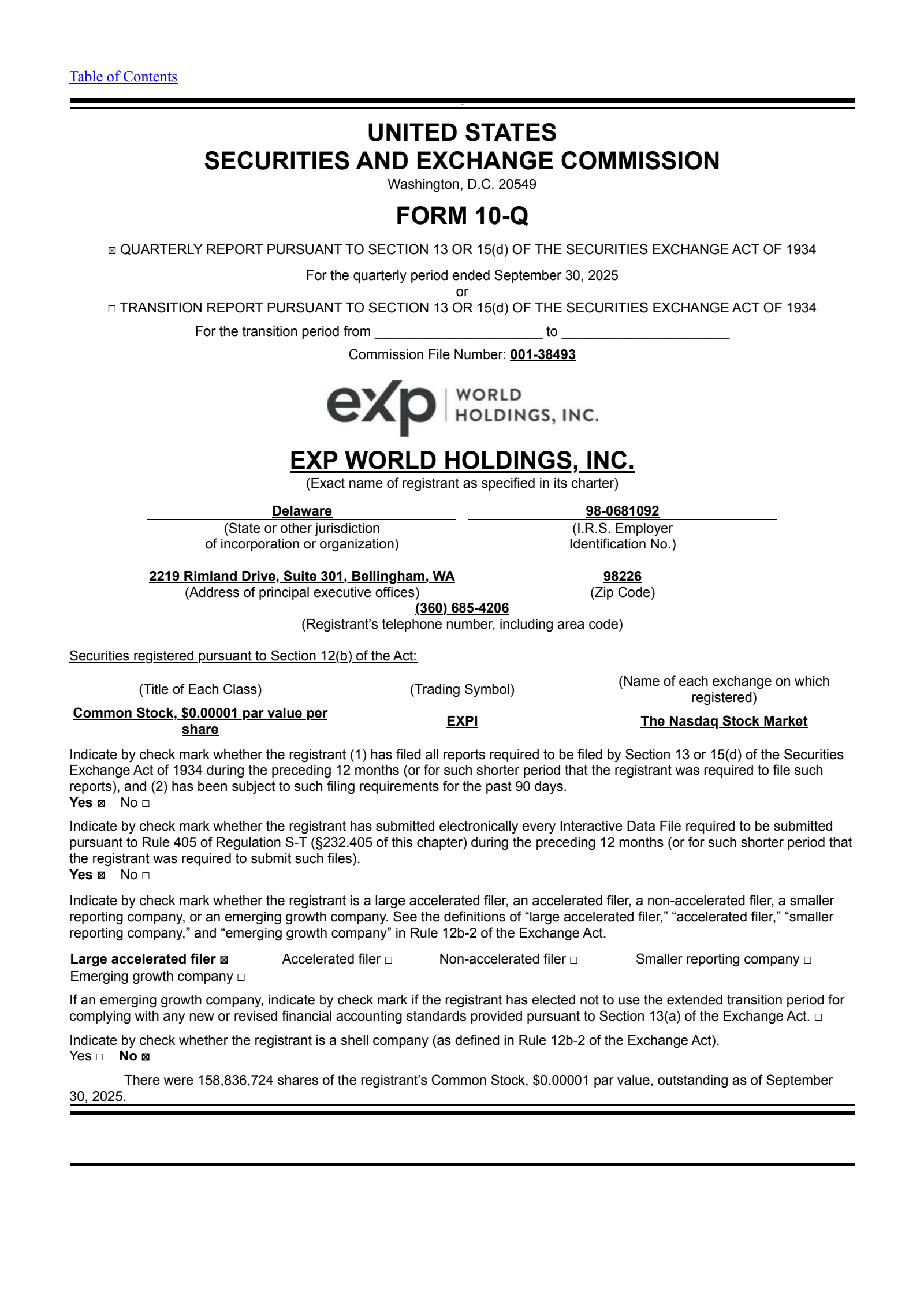 Exp World's Q3 2025 Quarterly Report