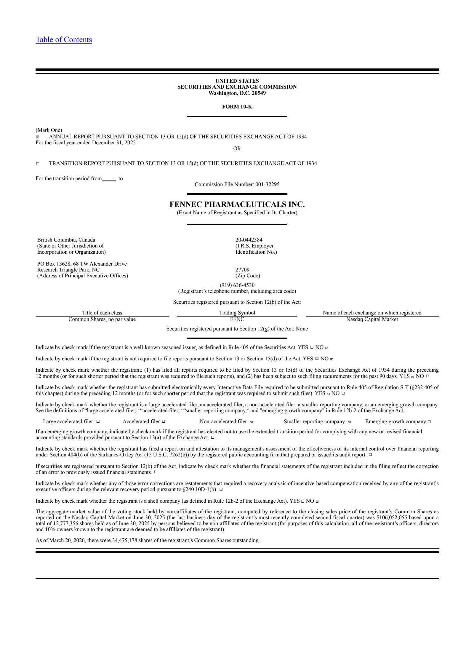 Adherex Technologies' Q4 2025 Annual report