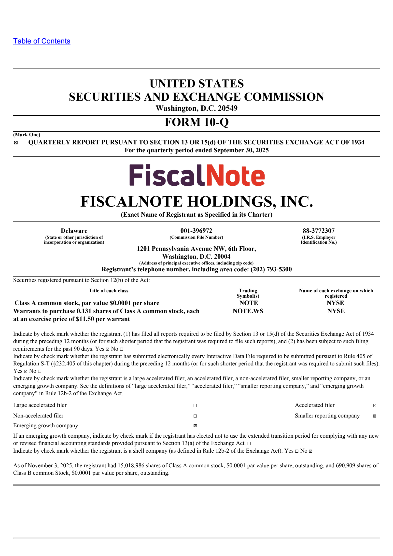 FiscalNote's Q3 2025 Quarterly Report