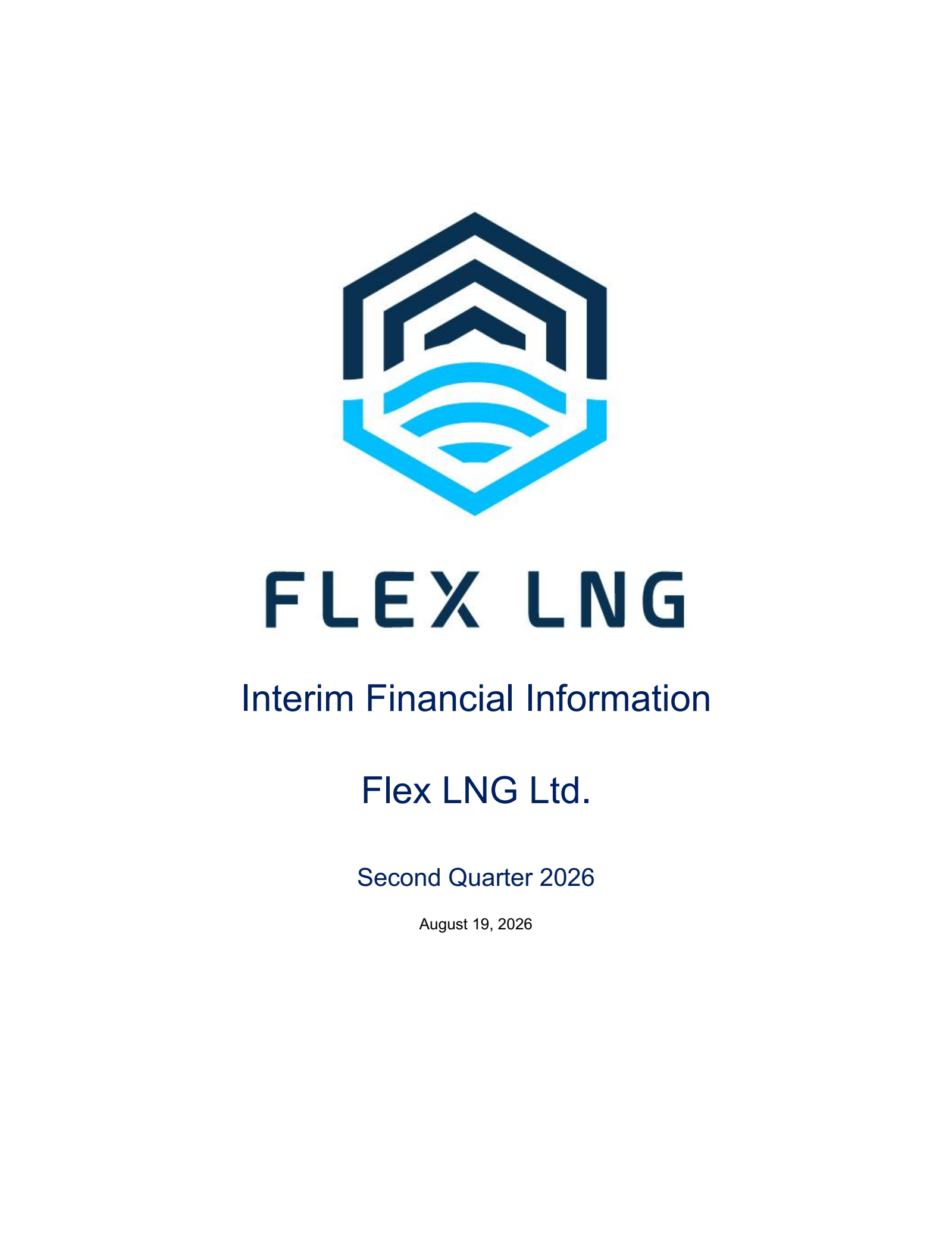 Flex LNG's Q2 2026 Press Release