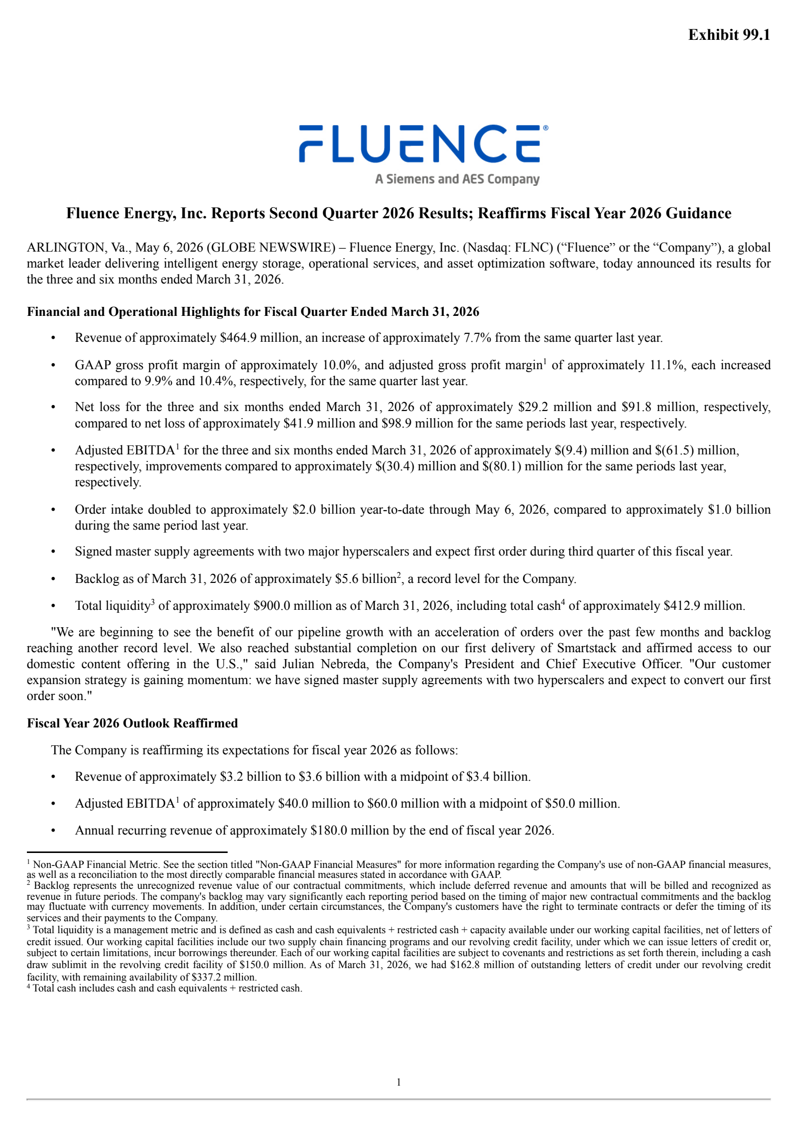 FLNC Q2 2026 Earnings Report on 5/6/2026