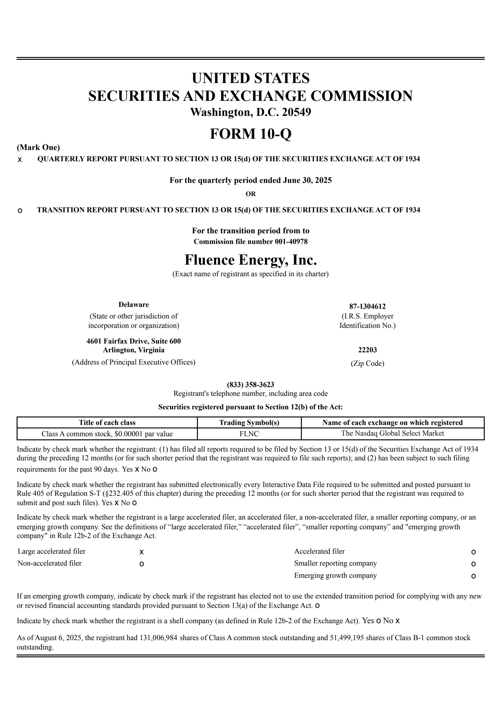 Fluence Energy's Q3 2025 Quarterly report