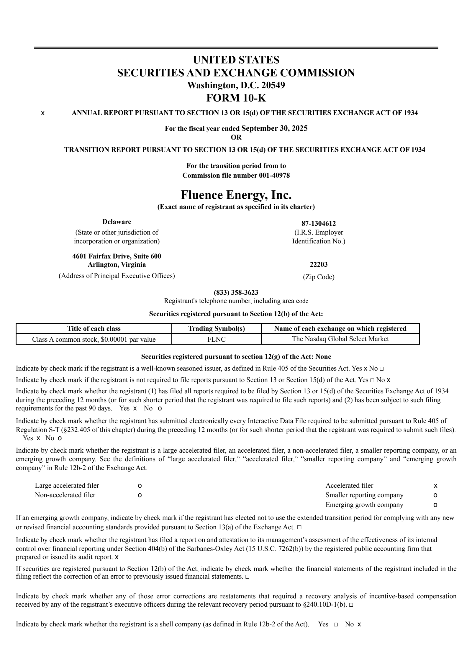 Fluence Energy's Q4 2025 Annual Report