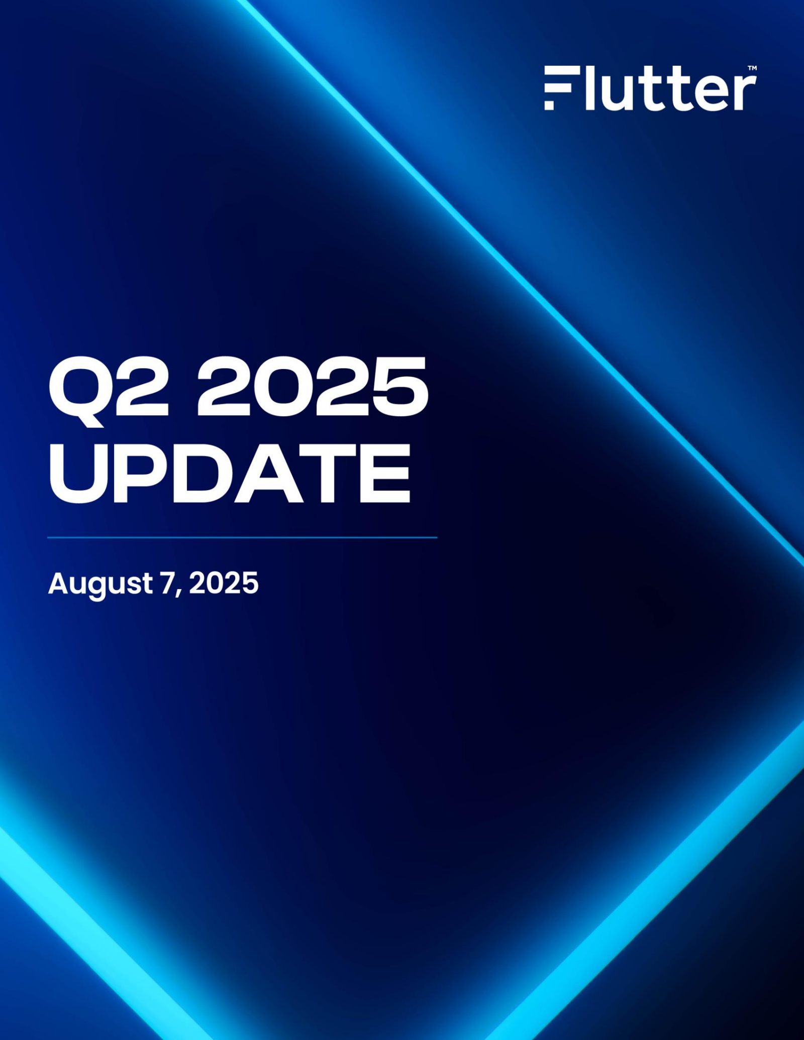 Flutter Entertainment's Q2 2025 Press Release