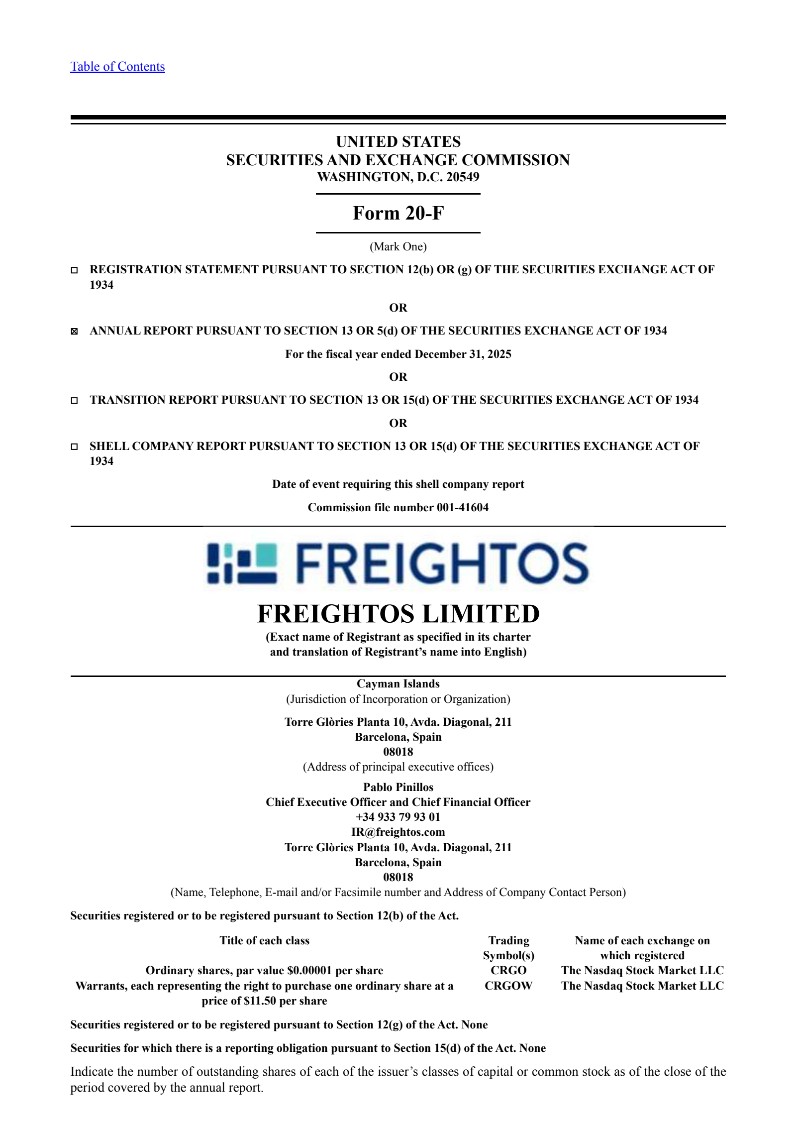 Freightos' Q4 2025 Annual report