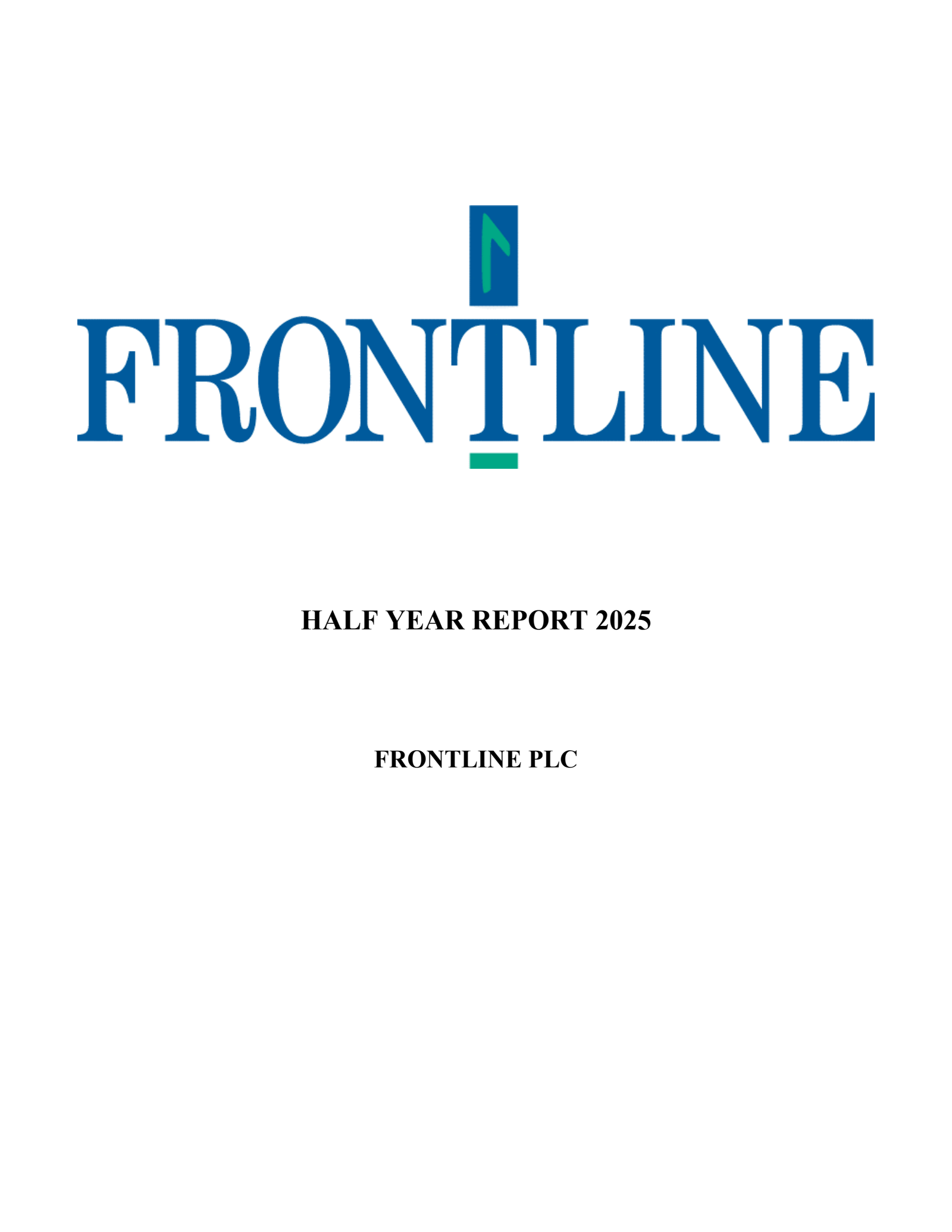 Frontline's Q2 2025 Interim Report