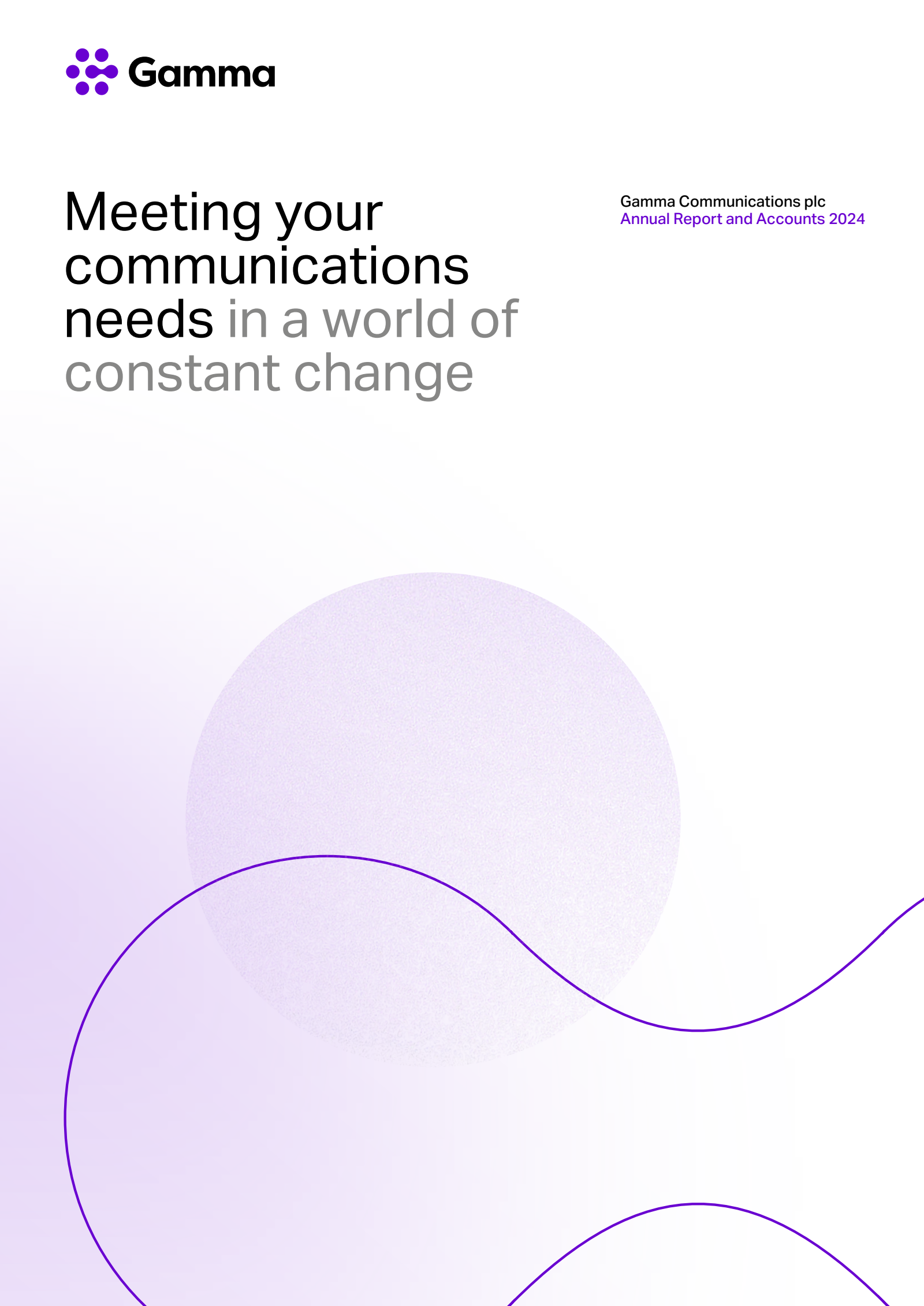 Gamma Communications' H2 2024 Annual report