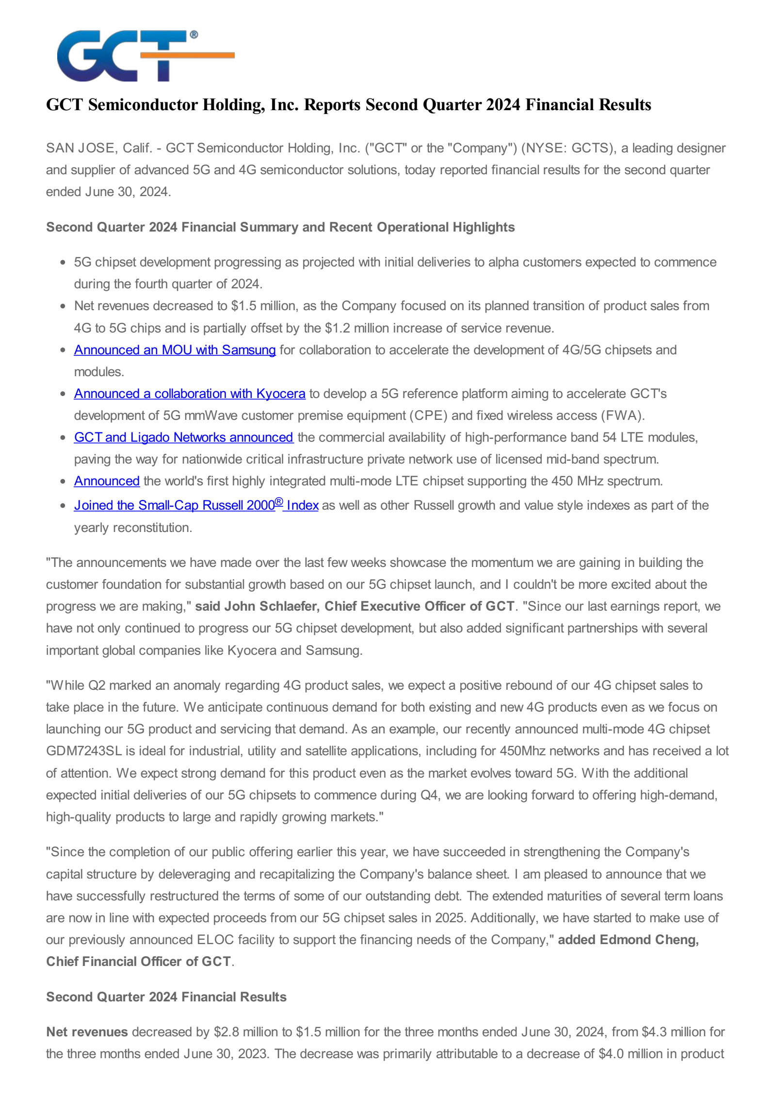 McKesson's Q2 2024 Press Release