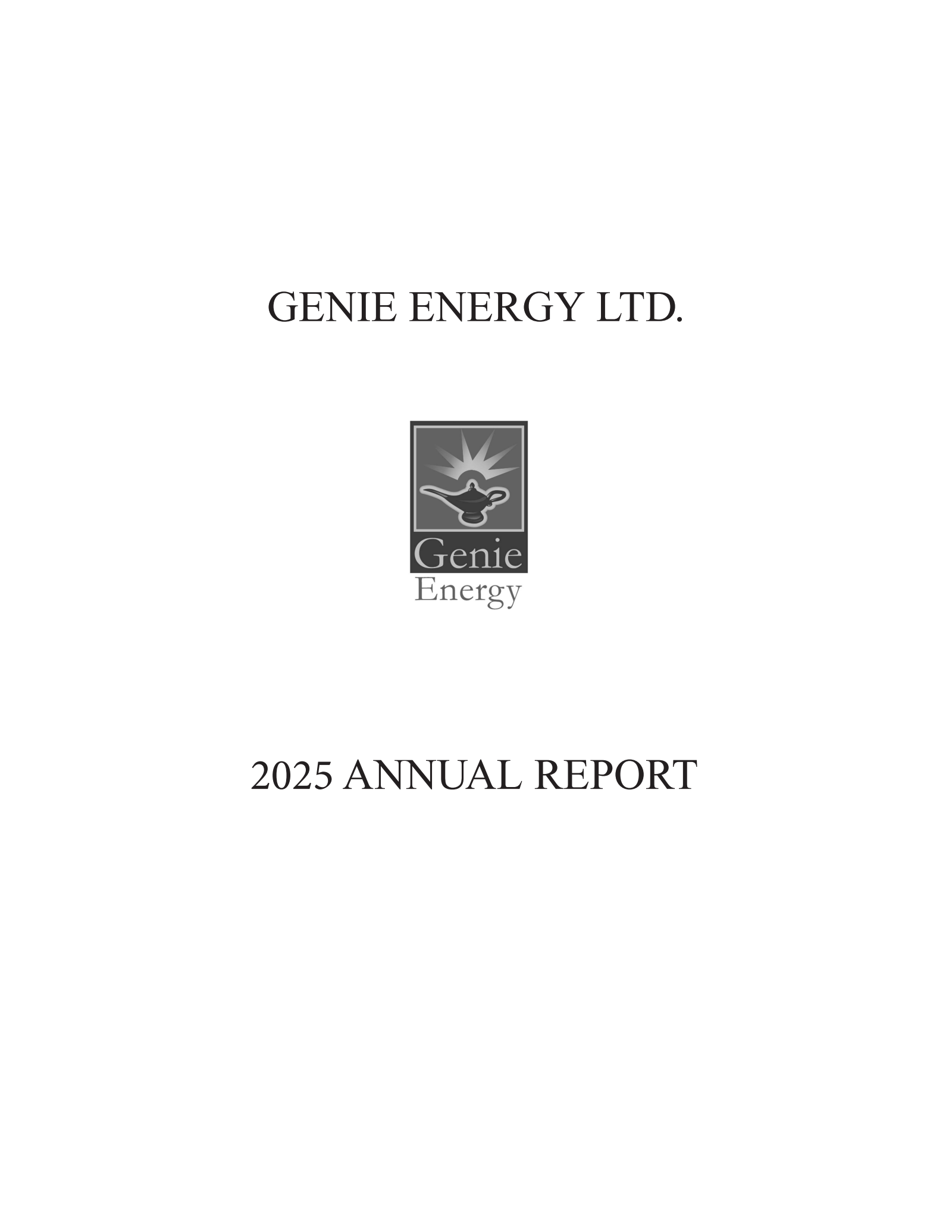 Genie Energy's Q4 2025 Annual report