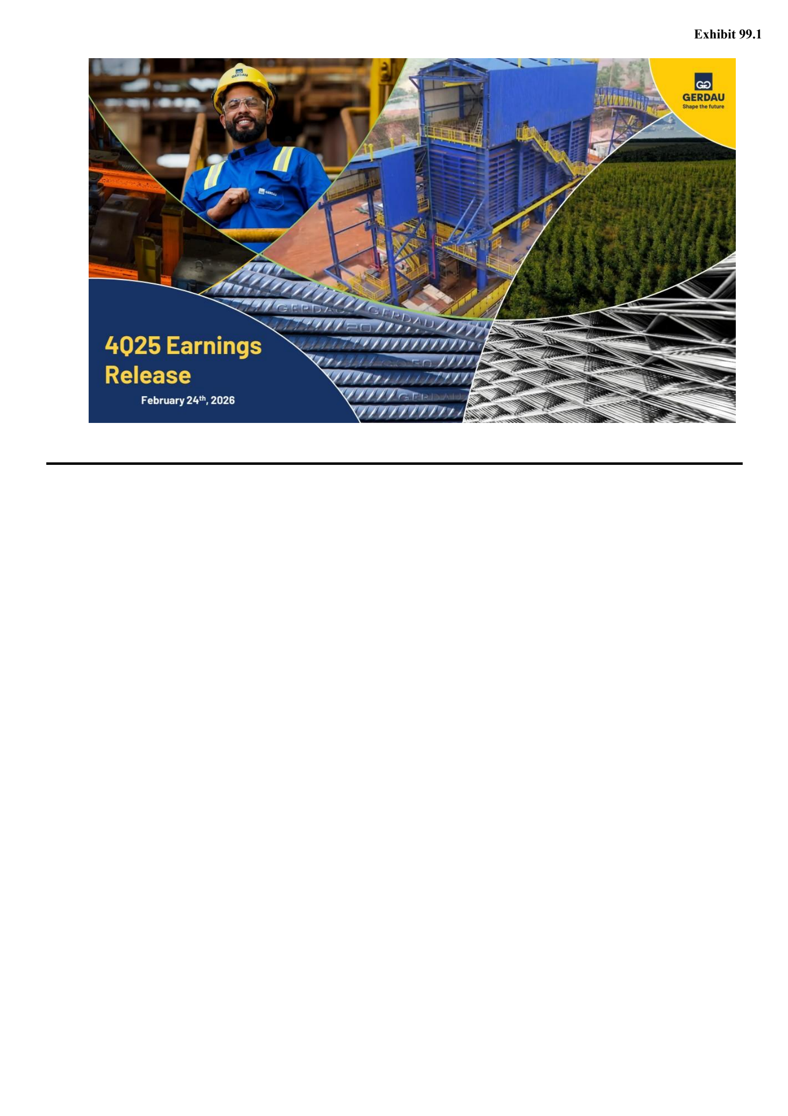 Gerdau's Q4 2025 Press Release