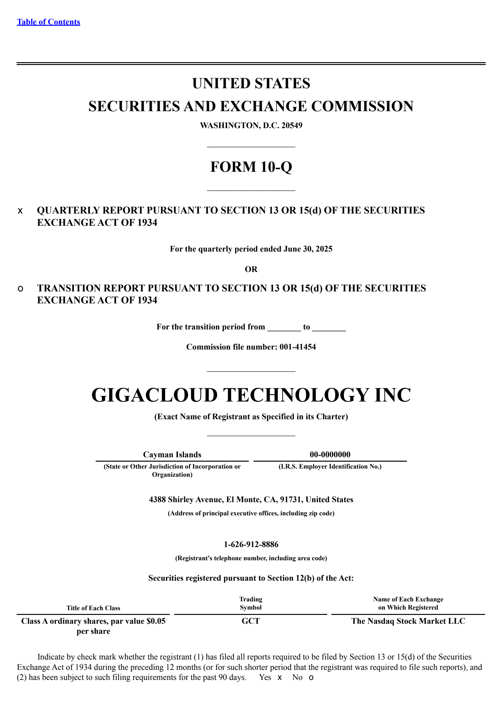 GigaCloud Technology's Q2 2025 Quarterly report