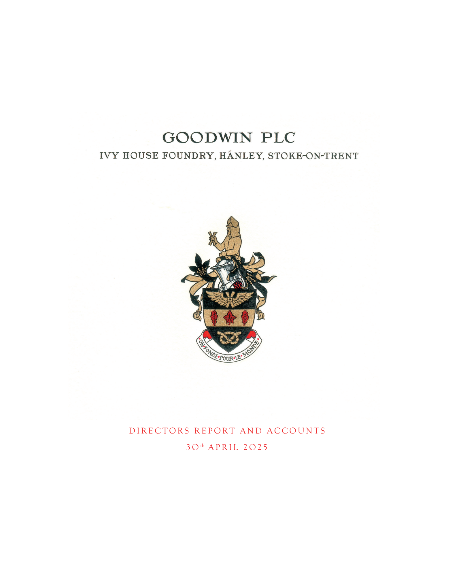 Goodwin's H2 2025 Annual report