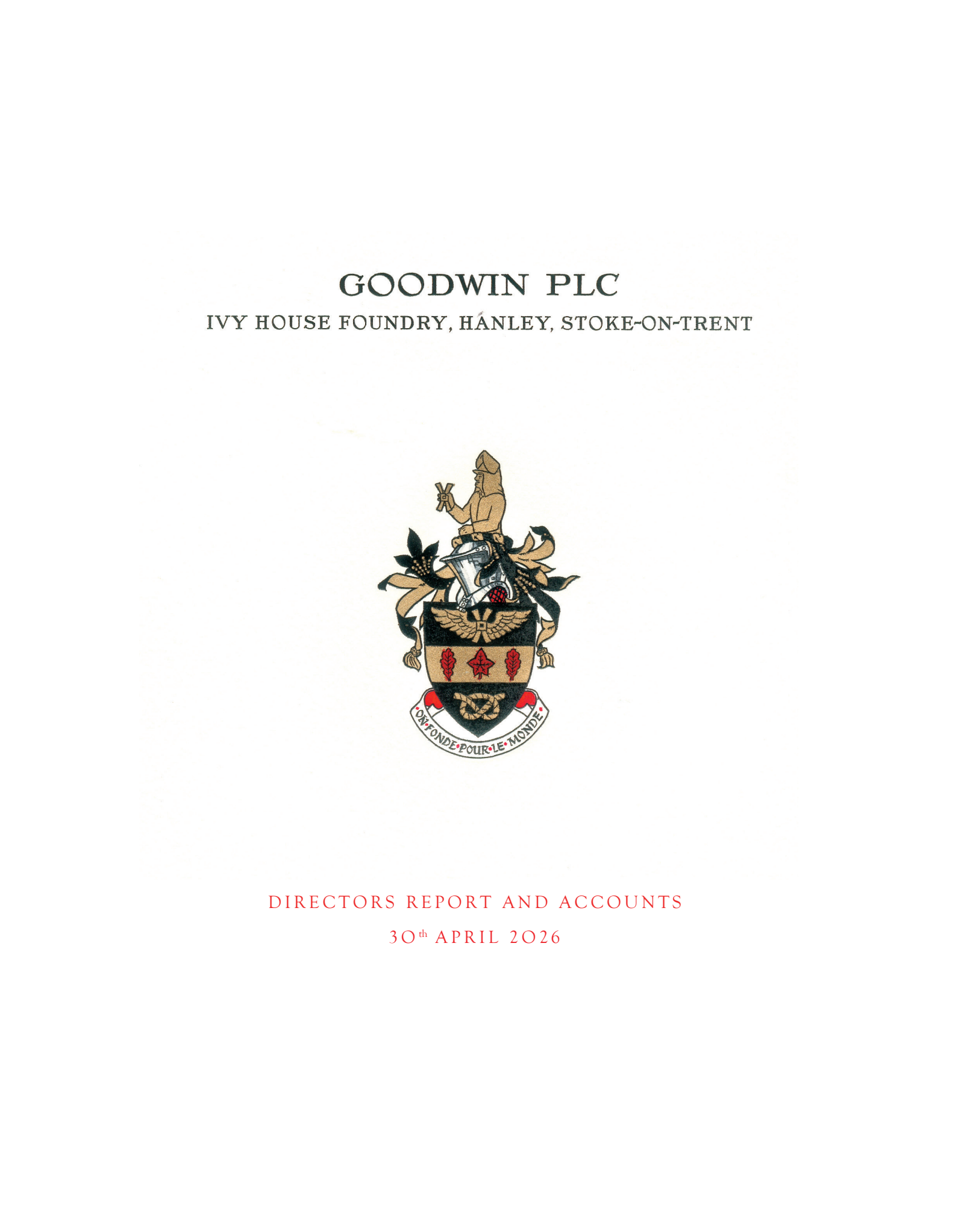 Goodwin's H2 2026 Annual report