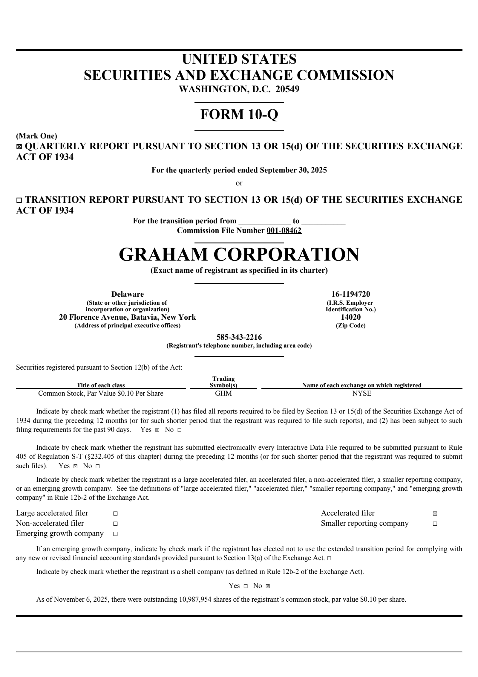 Graham's Q2 2026 Quarterly Report