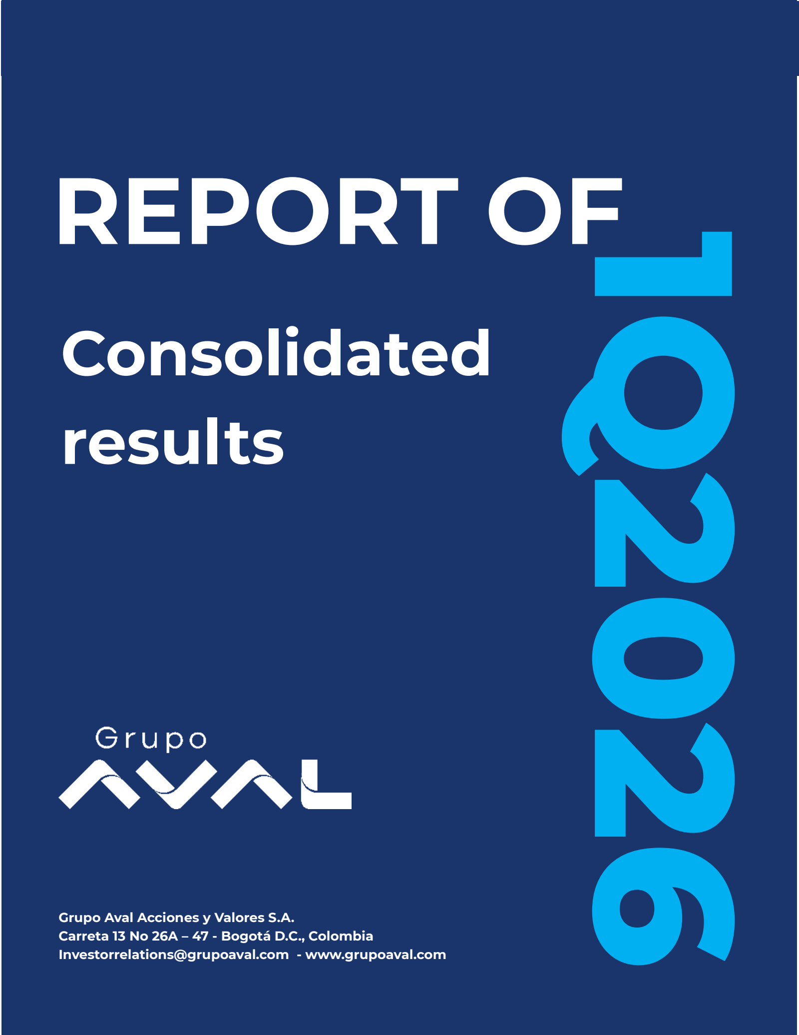 Grupo Aval Acciones y Valores' Q1 2026 Interim report