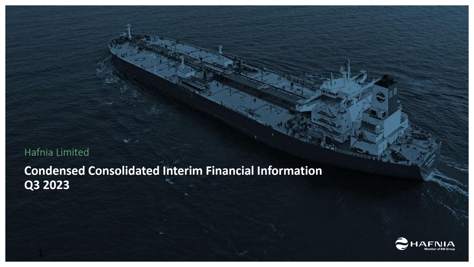 Hafnia's Q3 2023 Interim report